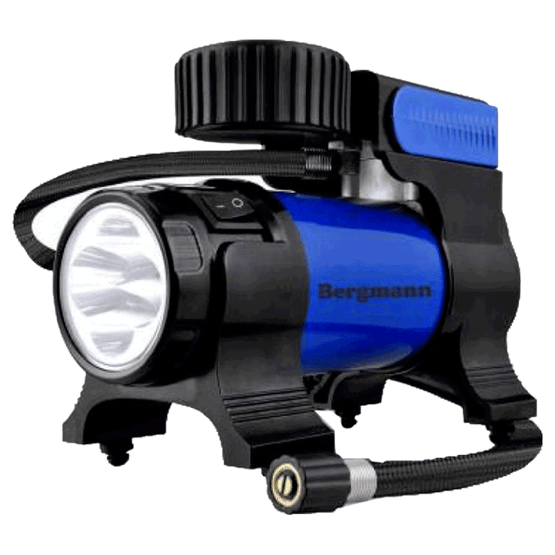 BERGMANN Typhoon Car Tyre Inflator (BCT-150, Blue)