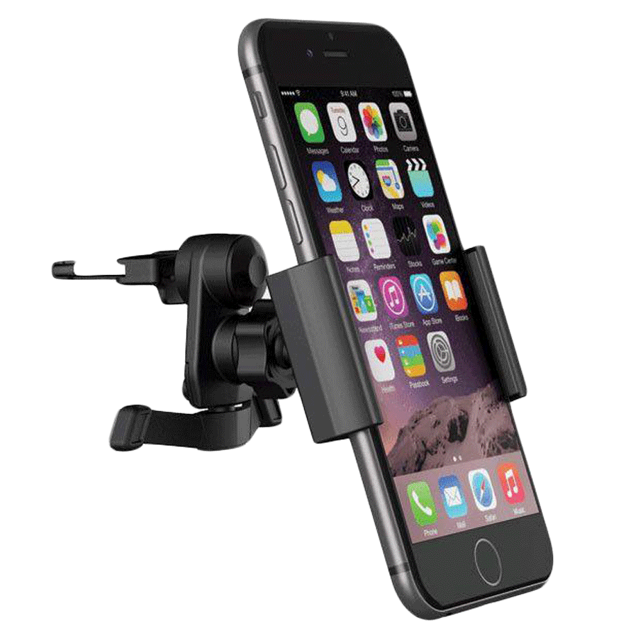 CYGNETT AC Vent Mobile Holder (Adjustable Width, CY1217ACVVU, Black)
