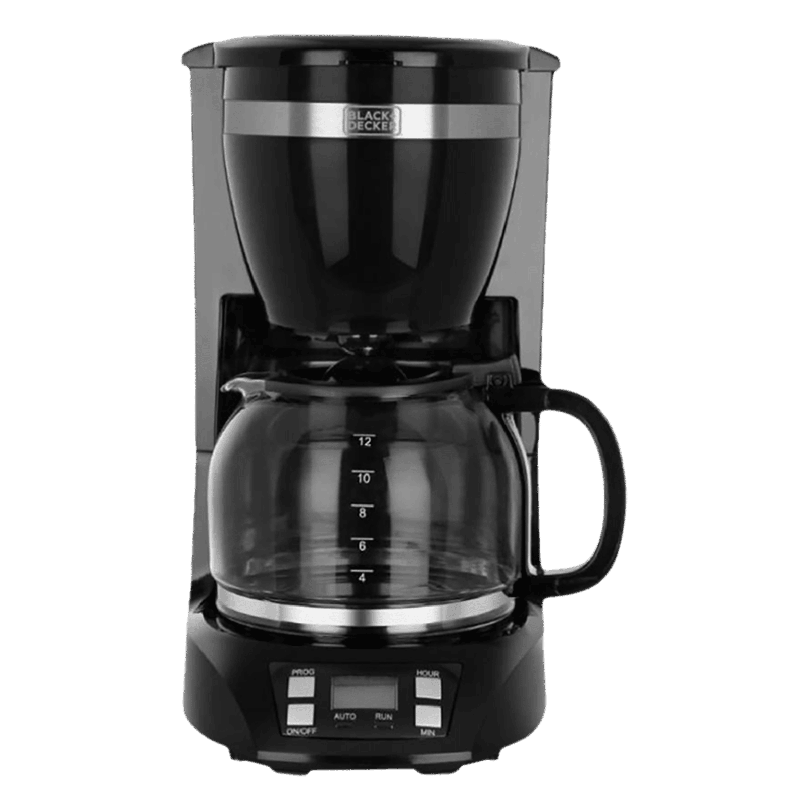 BLACK&DECKER BXCM1201IN 900 Watt 12 Cups Automatic Drip Coffee Maker with Keep Warm Function (Black)