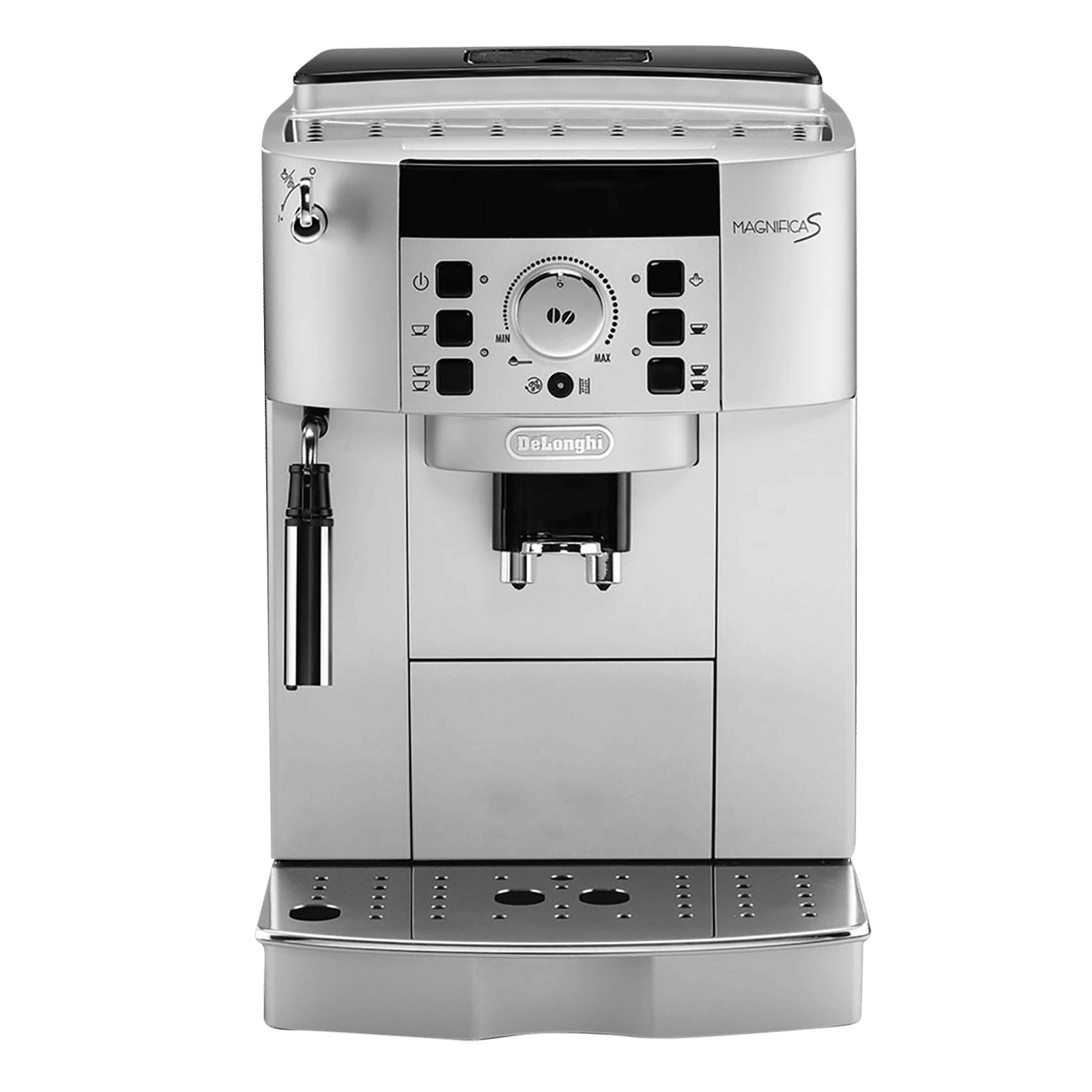 De'Longhi Magnifica S 1450 Watt 2 Cups Automatic Cappuccino & Espresso Coffee Maker with Thermoblock Technology (Silver/Black)