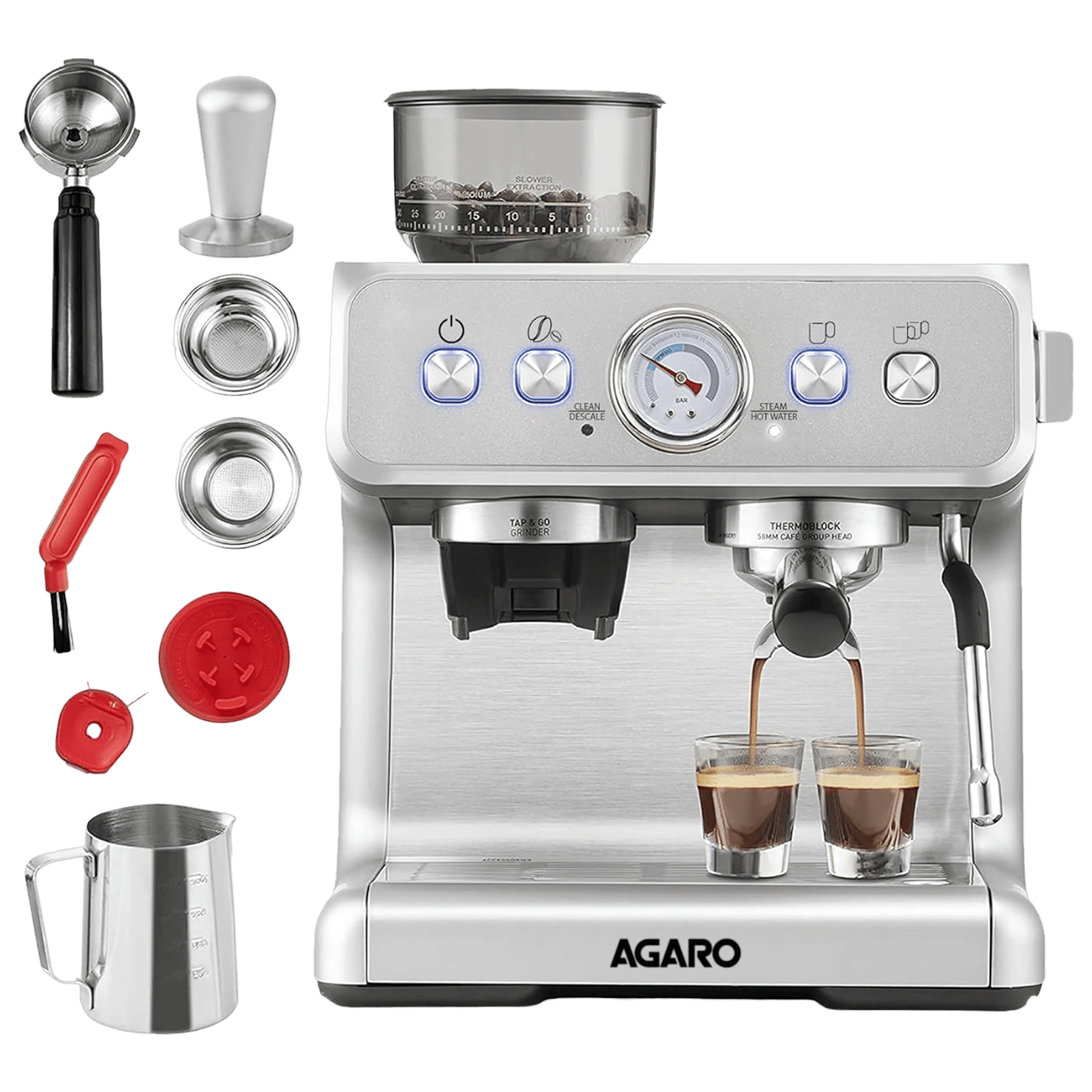 Buy AGARO Supreme 1450 Watt 30 Cups Automatic Espresso Coffee