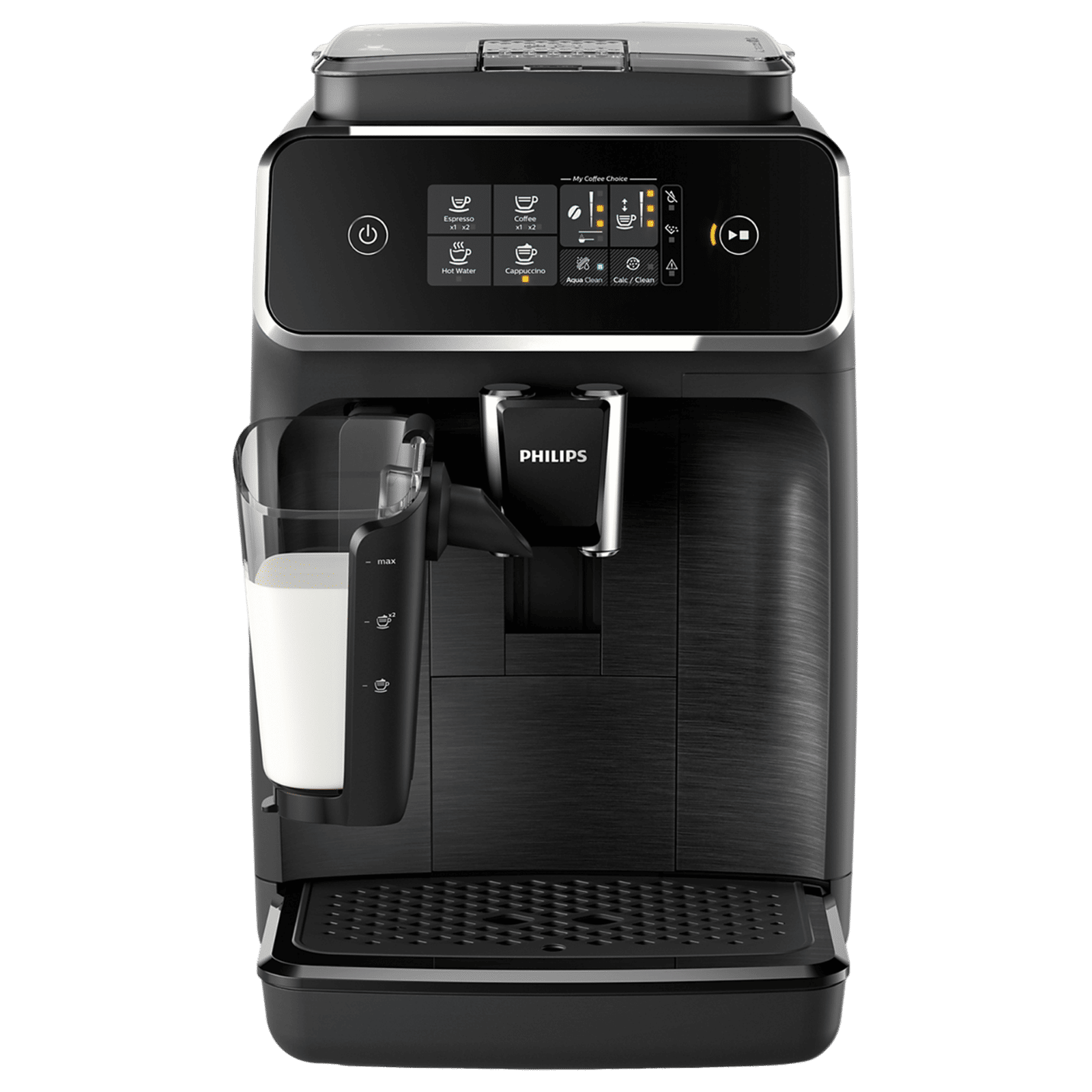 PHILIPS 2200 Series 1500 Watt Automatic Espresso, Hot Water,Coffee & Cappuccino Coffee Maker with Aroma Extract (Black)