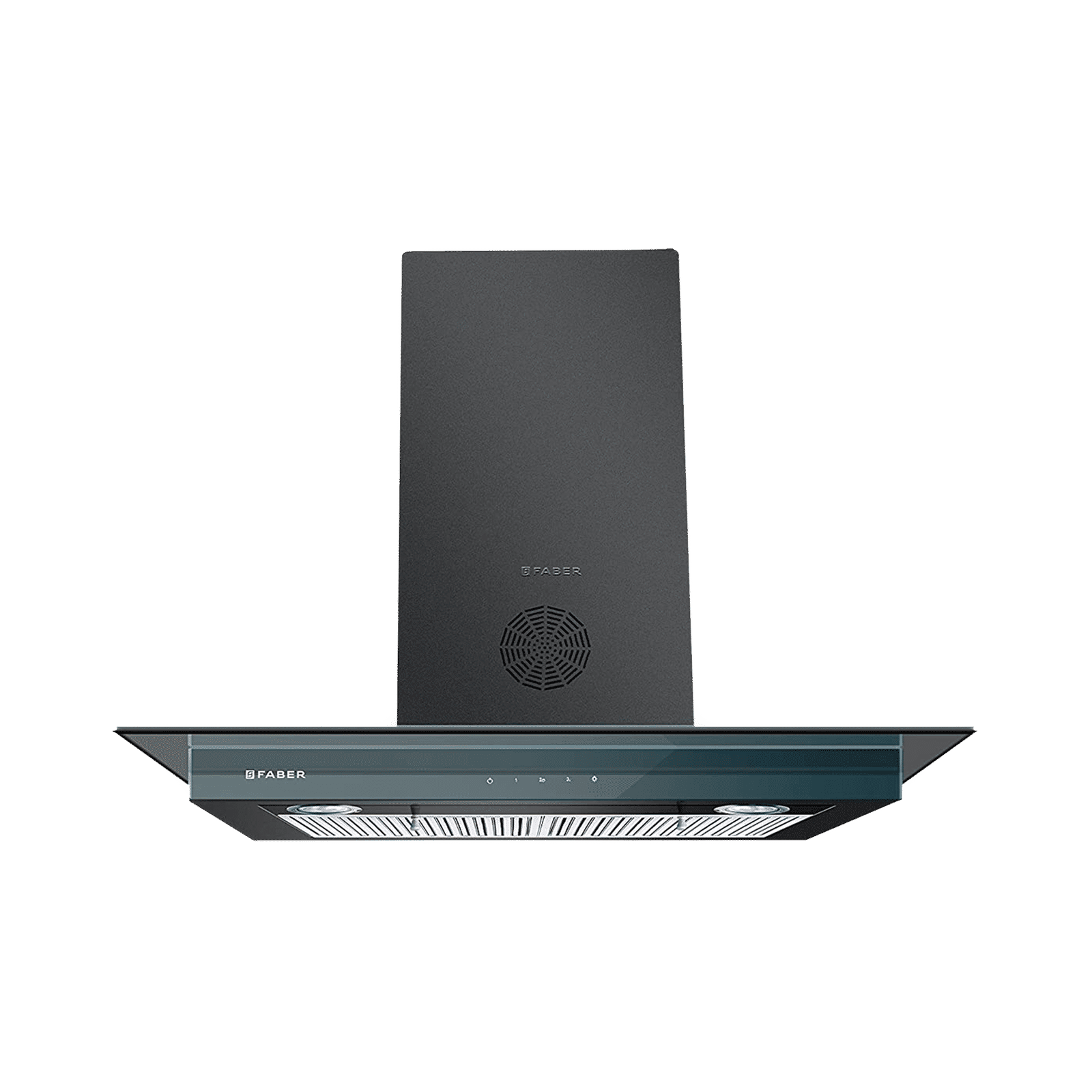 FABER SUPER 3D PLUS T2S2 BK TC LTW 60cm 1150m3/hr Ductless Wall Mounted Chimney with Touch Control Panel (Black)