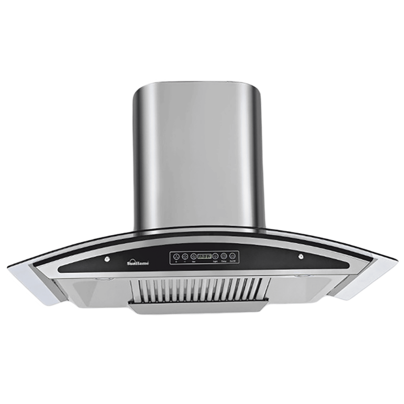 Sunflame Innova 90cm 1230m3/hr Ducted Auto Clean Wall Mounted Chimney with Feather Touch Controls (Black)
