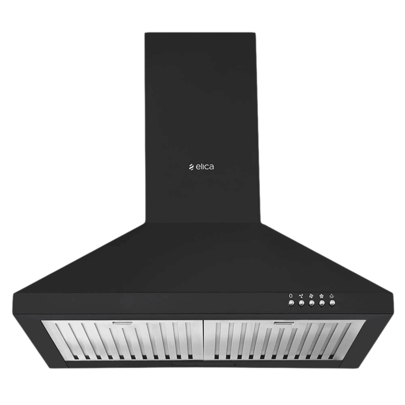 elica AH 260 BF NERO 60cm 1100m3/hr Ducted Wall Mounted Chimney with Push Button Control (Black)