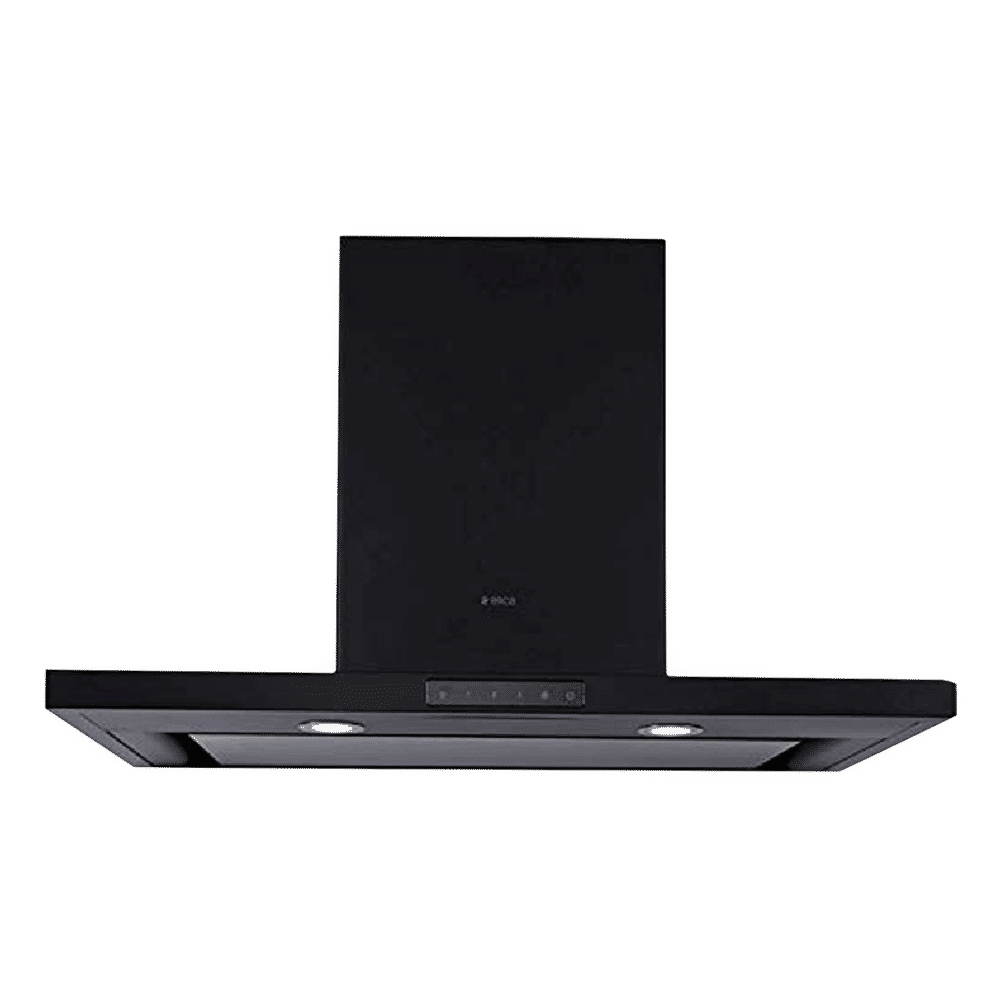 elica SPOT H4 TRIM EDS HE LTW 90 NERO T4V 90cm 1010m3/hr Ducted Wall Mounted Chimney with Touch Control (Black)