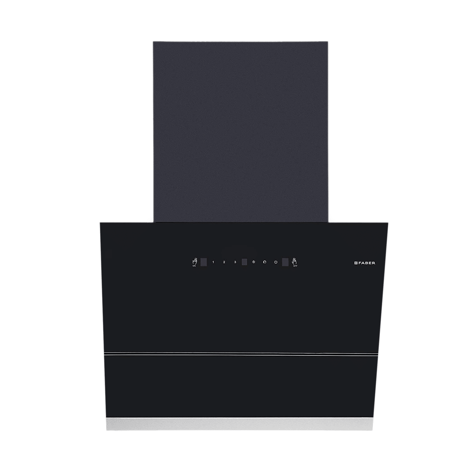 FABER APEX FLHC SC BK 60cm 1500m3/hr Ducted Auto Clean Wall Mounted Chimney with Touch Control Panel (Black)