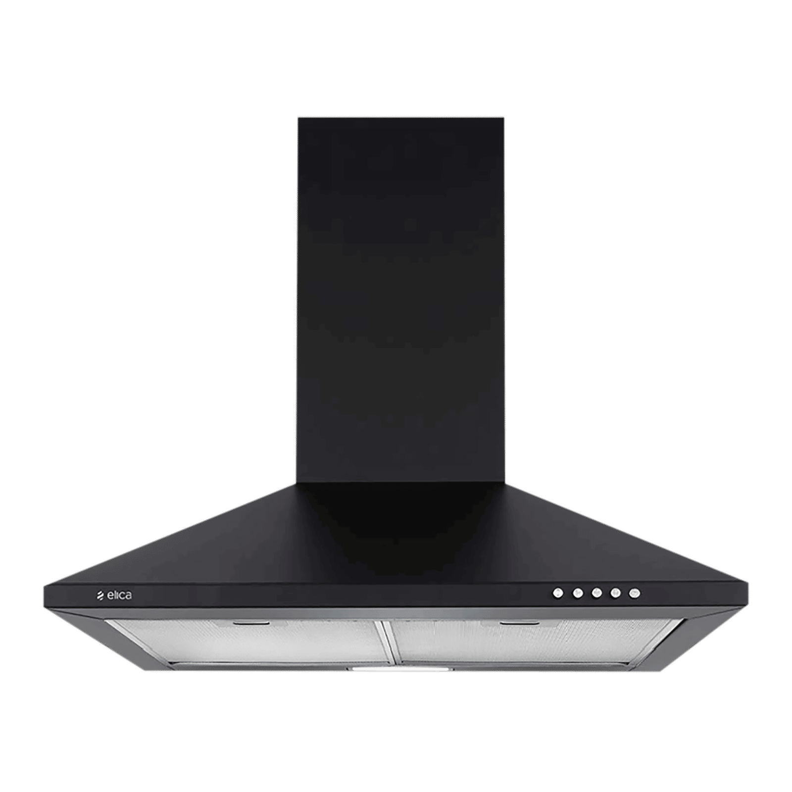 elica STRIP CF 60 NERO 60cm 880m3/hr Ducted Wall Mounted Chimney with Push Button Control (Black)