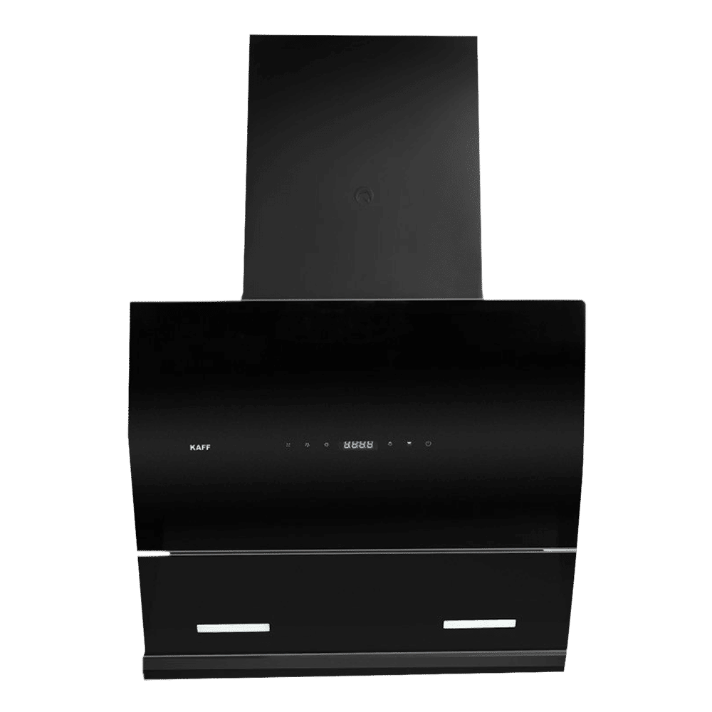 KAFF LYRA DHC 60cm 1250m3/hr Ducted Auto Clean Wall Mounted Chimney with Thermostatic Touch Control (Black)