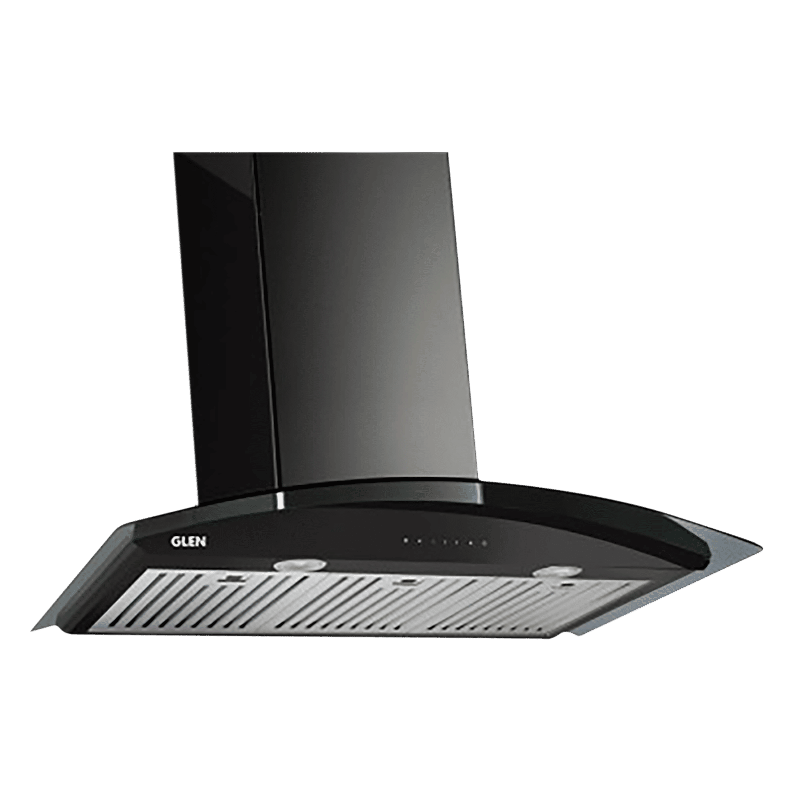 GLEN 6066 MS 60cm 1200m3/hr Ductless Auto Clean Wall Mounted Chimney with Touch Control Panel (Black)