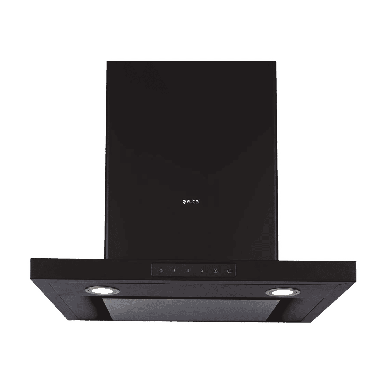 elica SPOT H4 EDS HE LTW 90 NERO T4V LED 90cm 1010m3/hr Ducted Wall Mounted Chimney with Touch Control (Black)