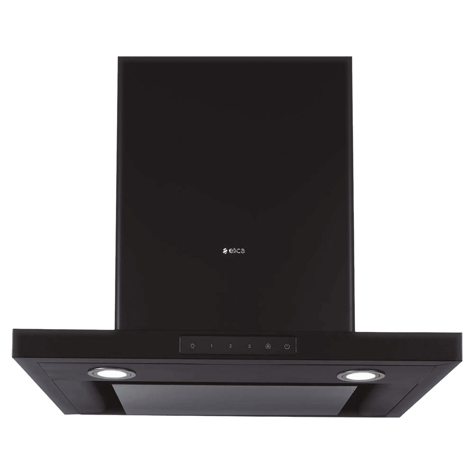 elica SPOT H4 EDS PLUS HE LTW 90 NERO T4V LED 90cm 1220m3/hr Ducted Wall Mounted Chimney with Touch Control (Black)