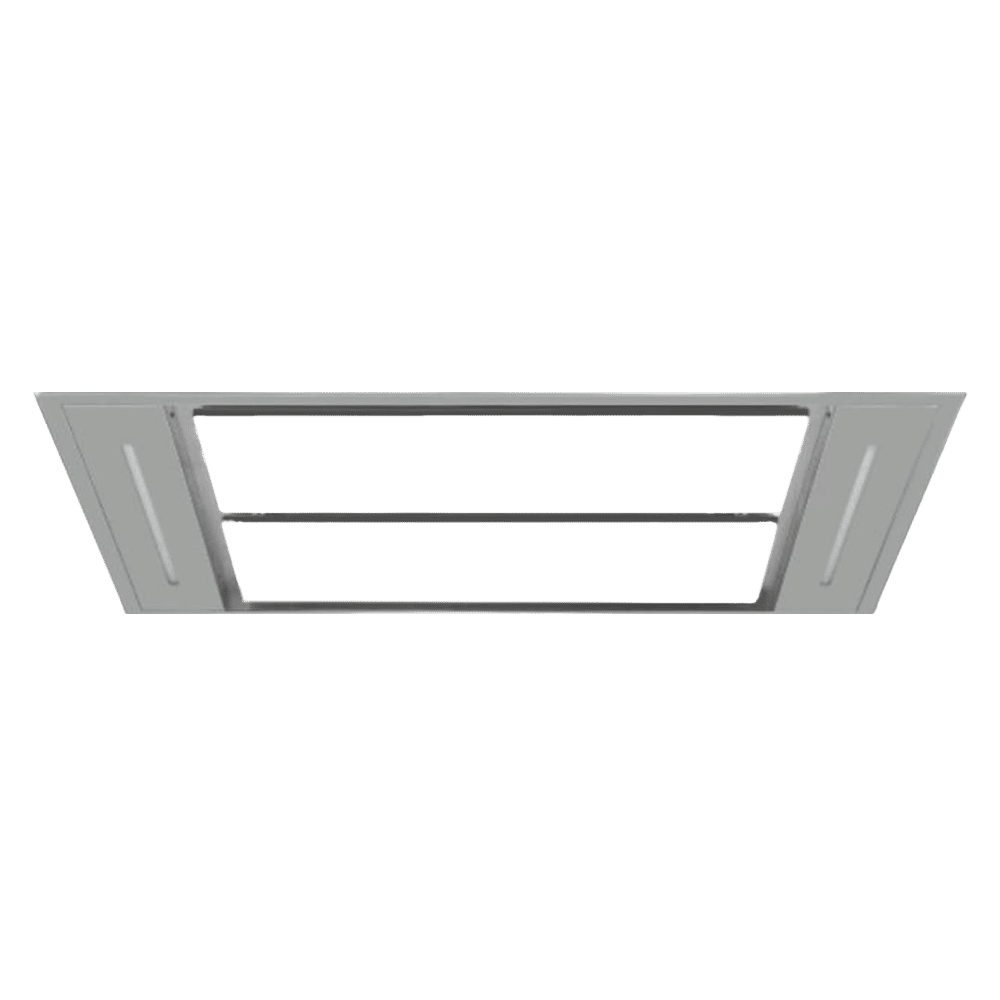 elica GLACIER 110 WH 110cm 1100m3/hr Ductless Ceiling Mounted Chimney with LED Lamp (Stainless Steel)