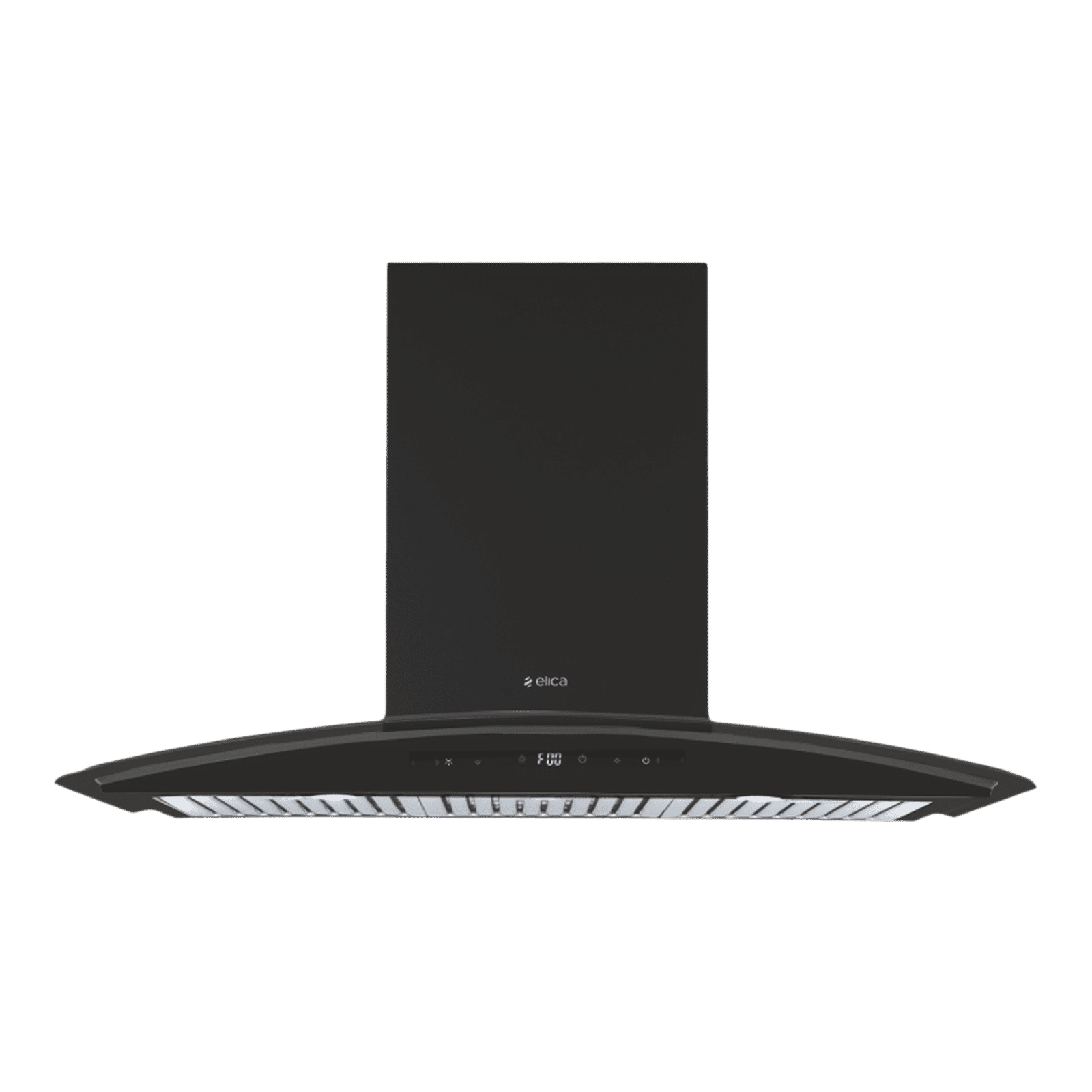 elica ISMART GLACE TRIM BF LTW 903 NERO 90cm Ductless Wall Mounted Chimney with Motion Sensor (Black)