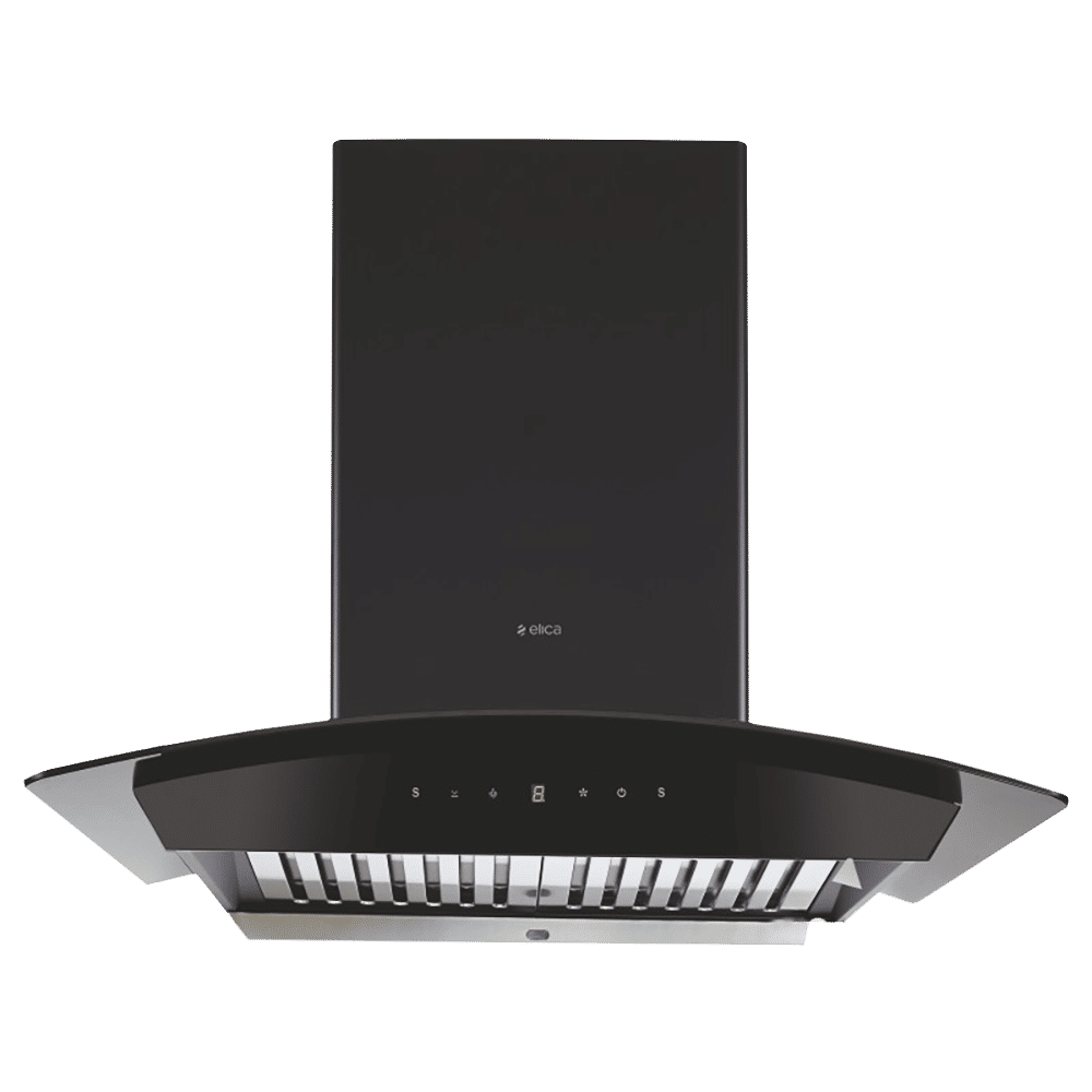 elica WDAT HAC 75 MS NERO 75cm 1200m3/hr Ductless Auto Clean Wall Mounted Chimney with Touch Control Panel (Matt Black)