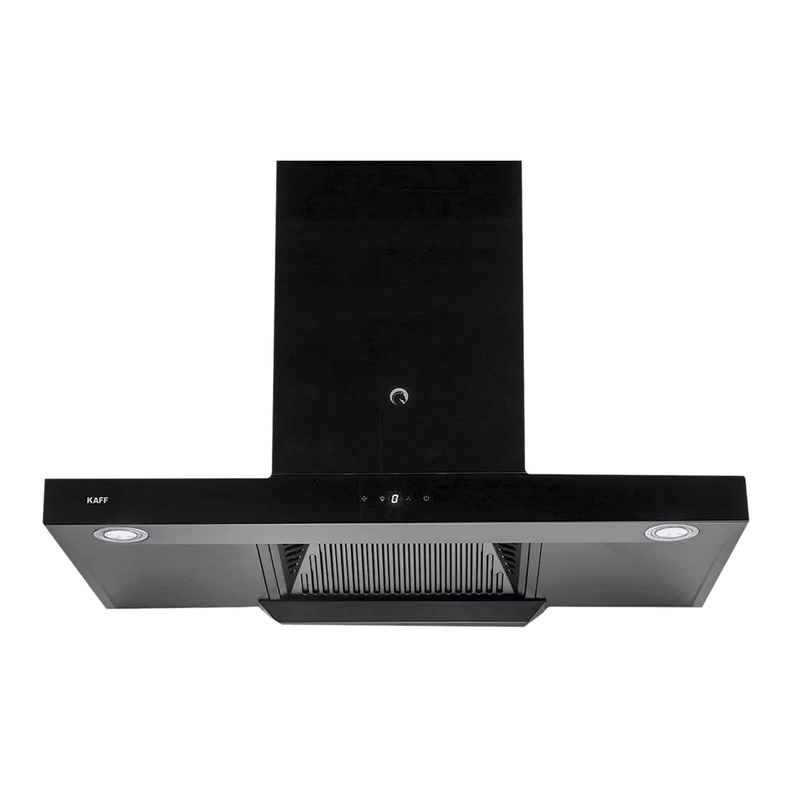 KAFF ELECTRA DHC BL 90cm 1180m3/hr Ducted Auto Clean Wall Mounted Chimney with Touch Control Panel (Black)