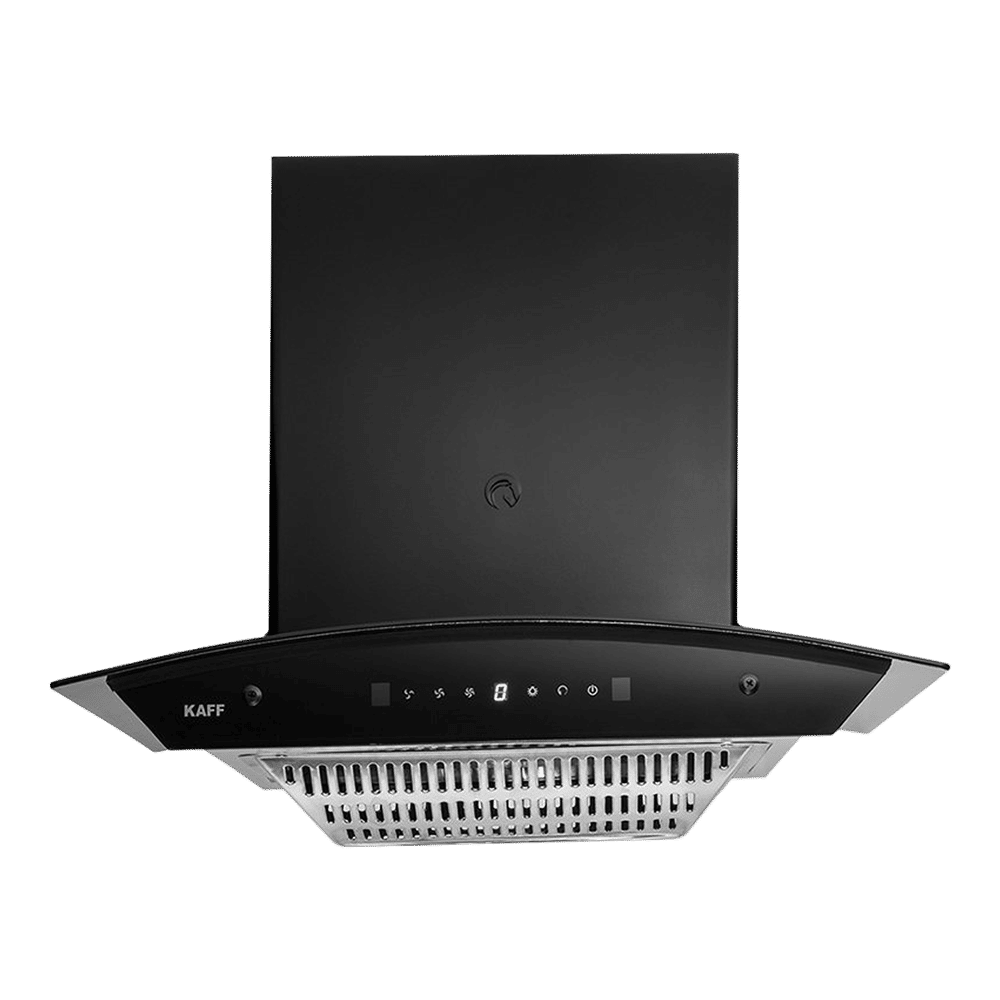 KAFF TANNIC DHC 60cm 1080m3/hr Ducted Auto Clean Wall Mounted Chimney with Touch Control Panel (Black)