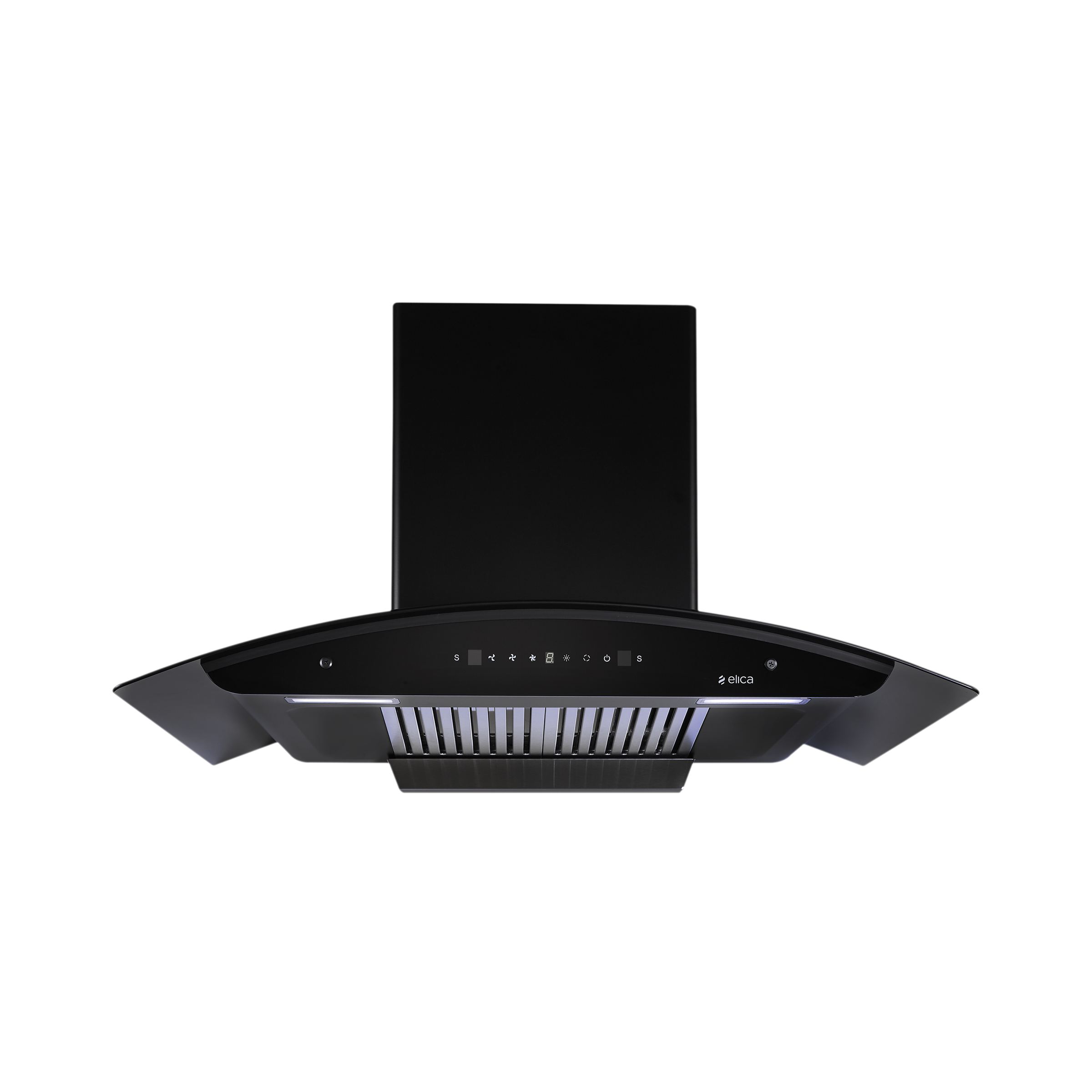 elica BFCG PLUS 900 HAC LTW MS NERO 90cm 1500m3/hr Ducted Auto Clean Wall Mounted Chimney with Motion Sensor (Black)