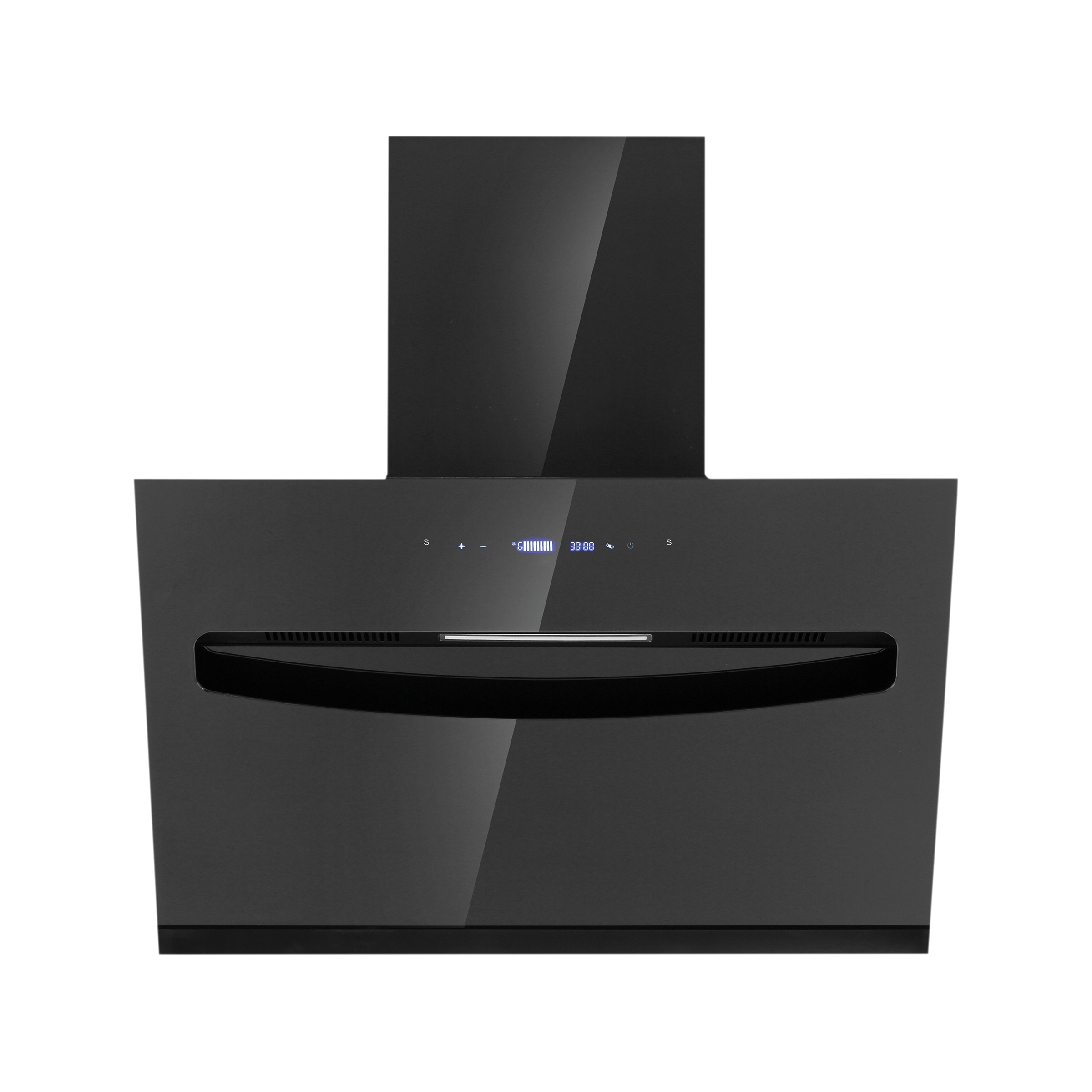 elica EFL S 607 BLDC HAC LTW VMS 60cm 1400m3/hr Ducted Auto Clean Wall Mounted Chimney with Vertical Motion Sensor (Black)