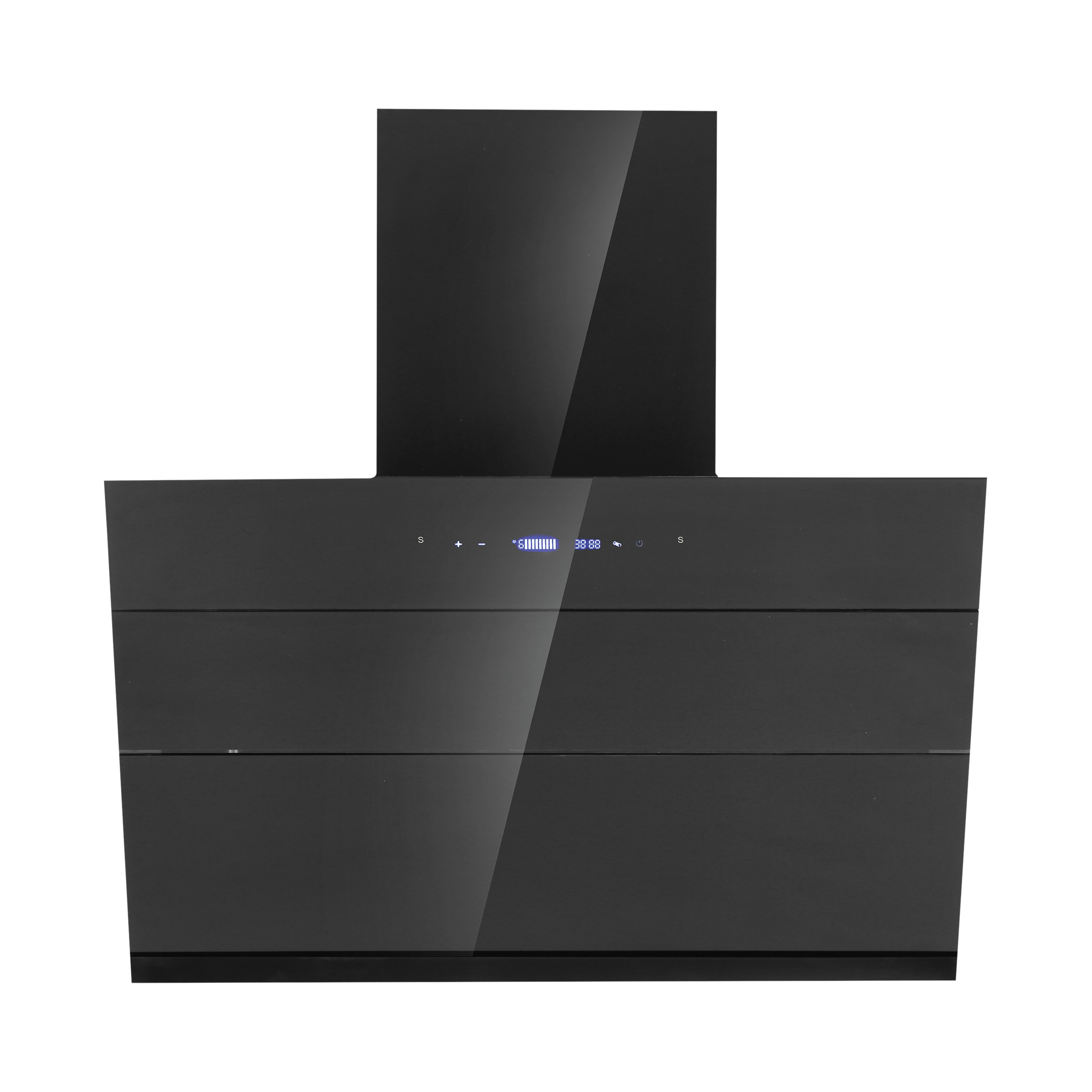 elica EFL S 611 BLDC HAC LTW VMS 60cm 1400m3/hr Ducted Auto Clean Wall Mounted Chimney with Touch Control Panel (Black)