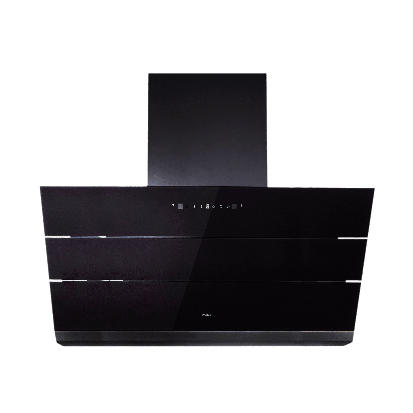 elica EFL S 901 ULTRA HAC LTW VMS 90cm 1500m3/hr Ductless Auto Clean Wall Mounted Chimney with Touch Control Panel (Black)