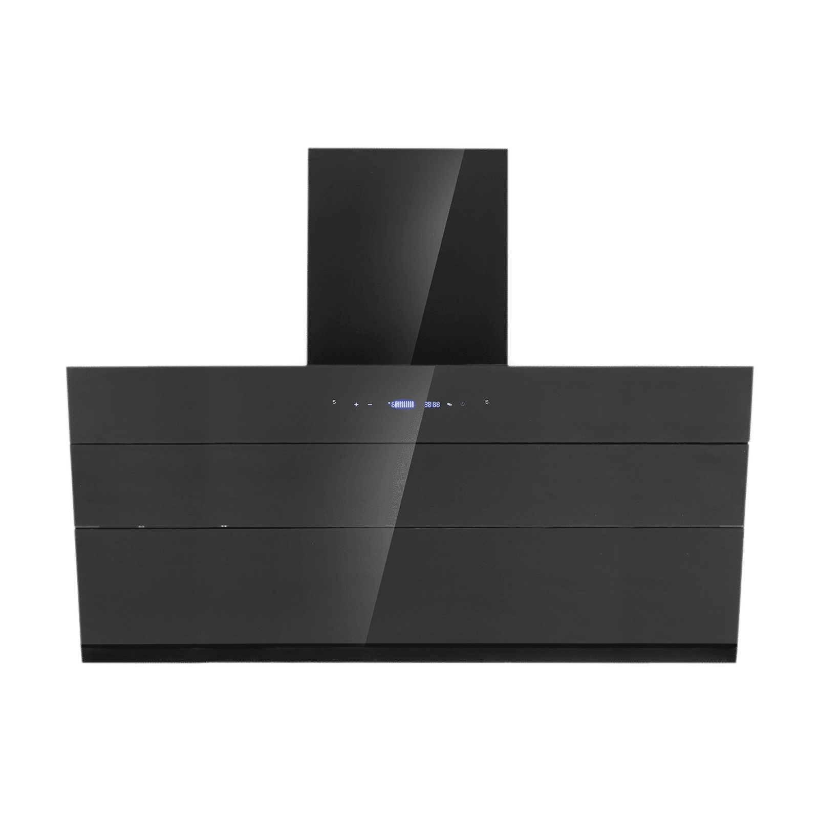 elica EFL S 911 BLDC HAC LTW VMS 90cm 1400m3/hr Ducted Auto Clean Wall Mounted Chimney with Touch Control Panel (Black)