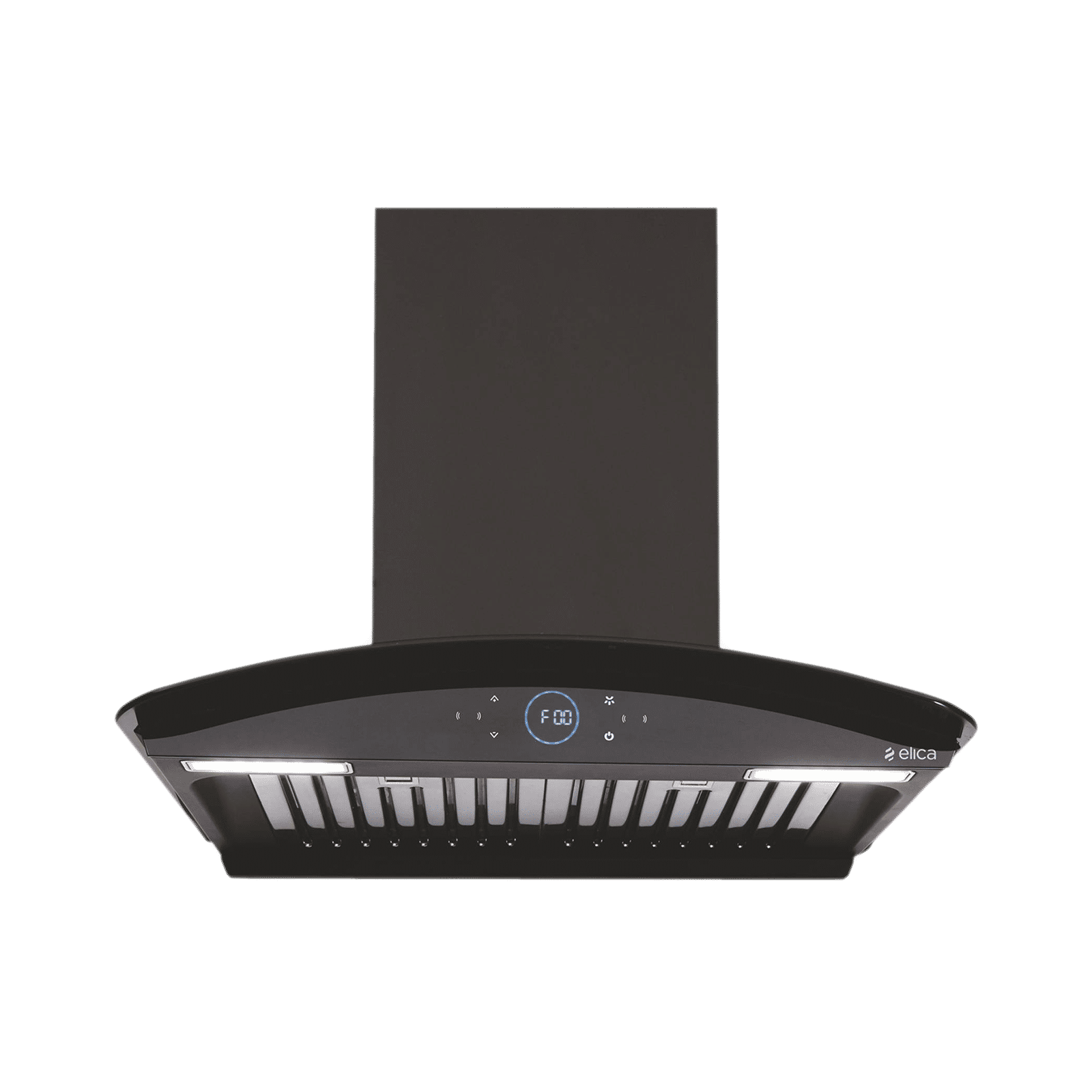 elica ISMART GLACE HAC BF LTW 60 NERO 60cm 1425m3/hr Ducted Auto Clean Wall Mounted Chimney with Touch Control Panel (Black)