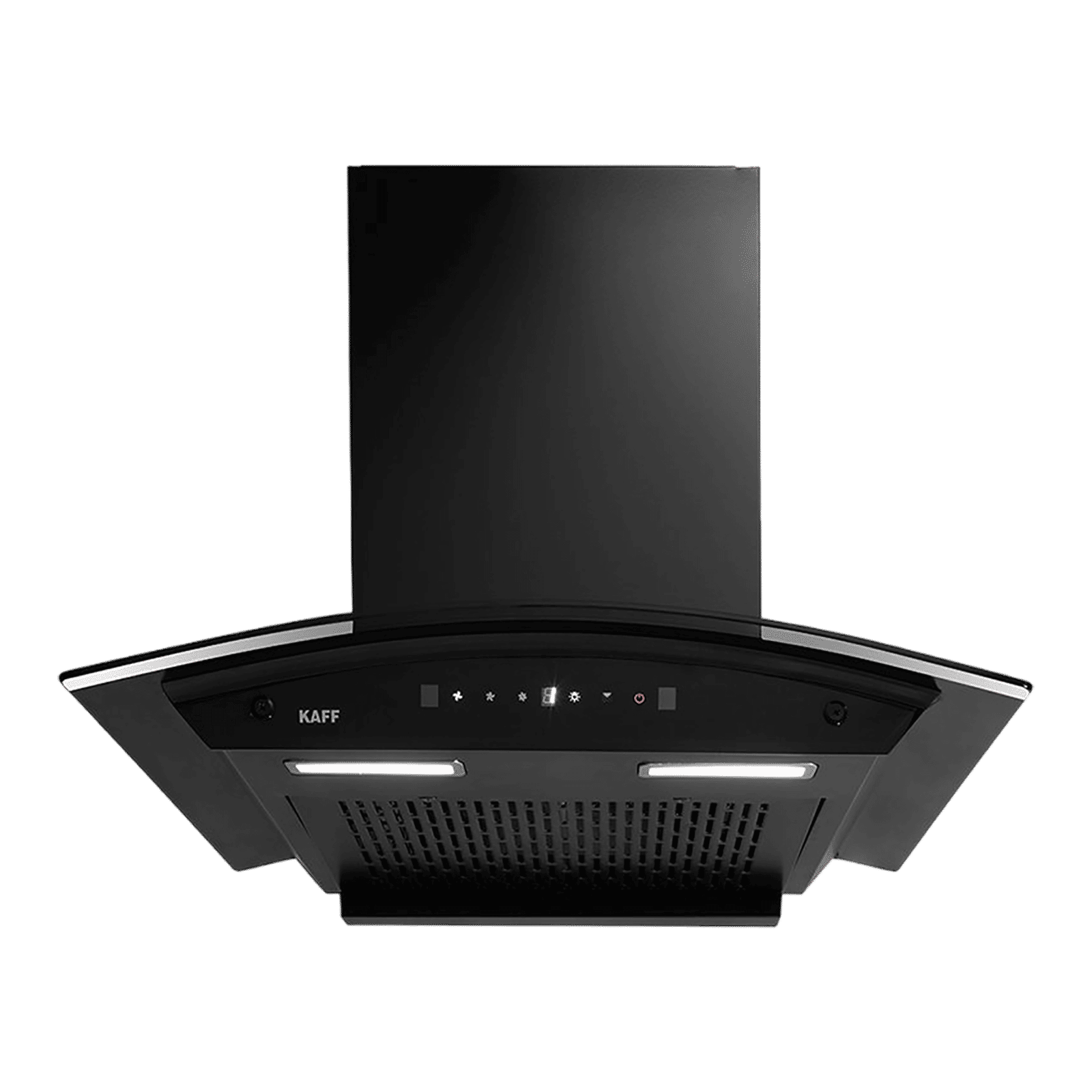 KAFF MAINZ DHC 60cm 1200m3/hr Ducted Auto Clean Wall Mounted Chimney with Thermostatic Touch Control Panel (Black)