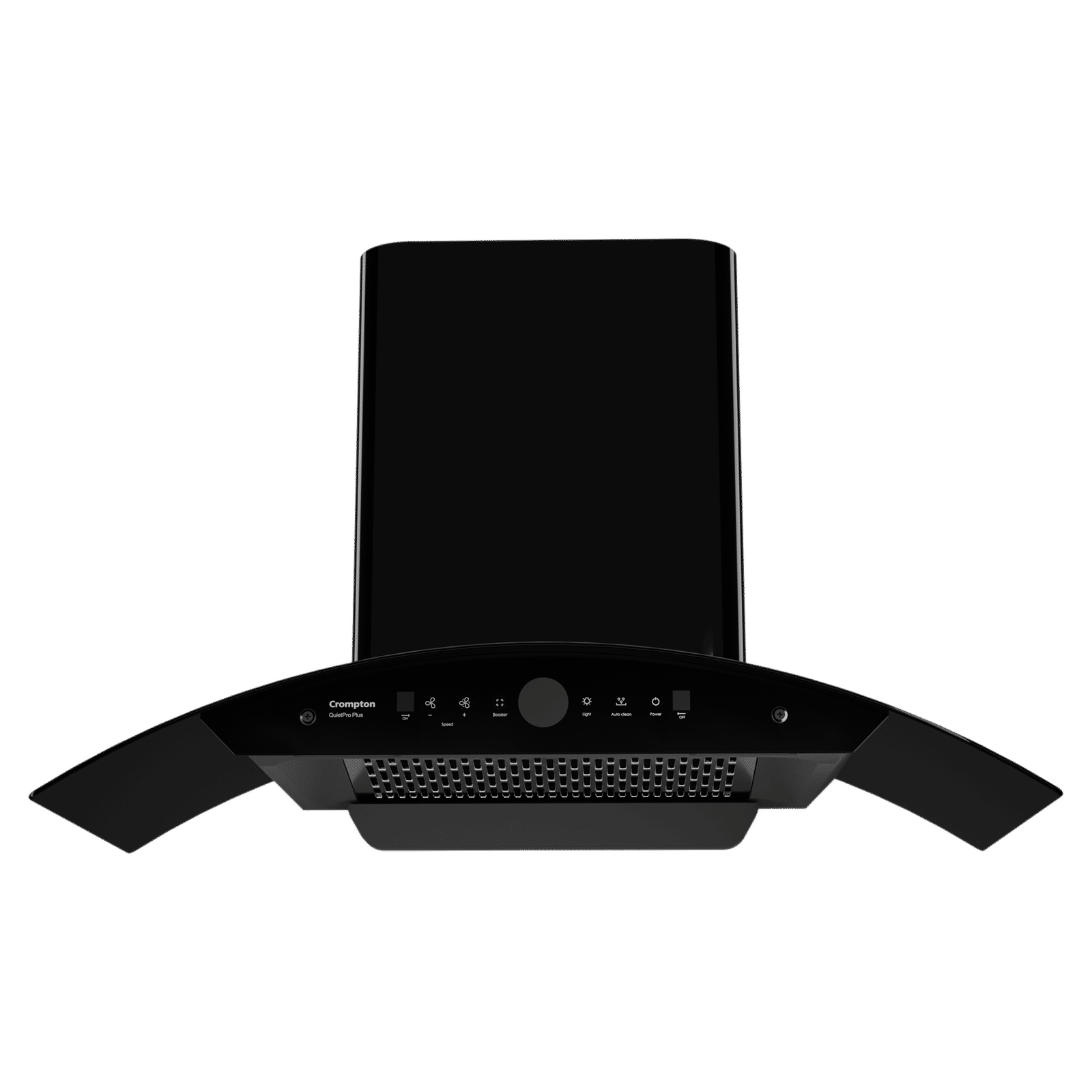 Crompton QuietPro Plus 90cm 1660m³/hr Ducted Auto Clean Wall Mounted Chimney with Gesture Control (Black)