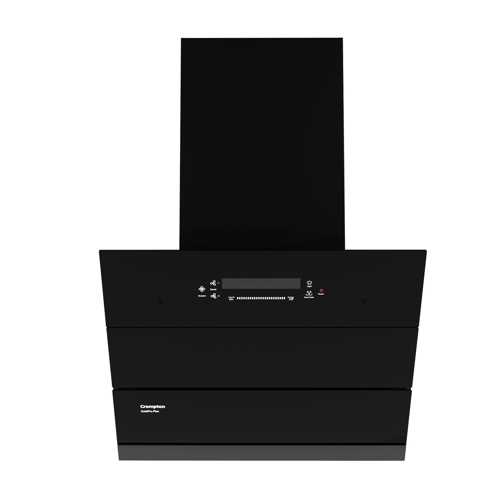 Crompton QuietPro Plus 60cm 1700m³/hr Ducted Auto Clean Wall Mounted Chimney with Gesture Control (Black)