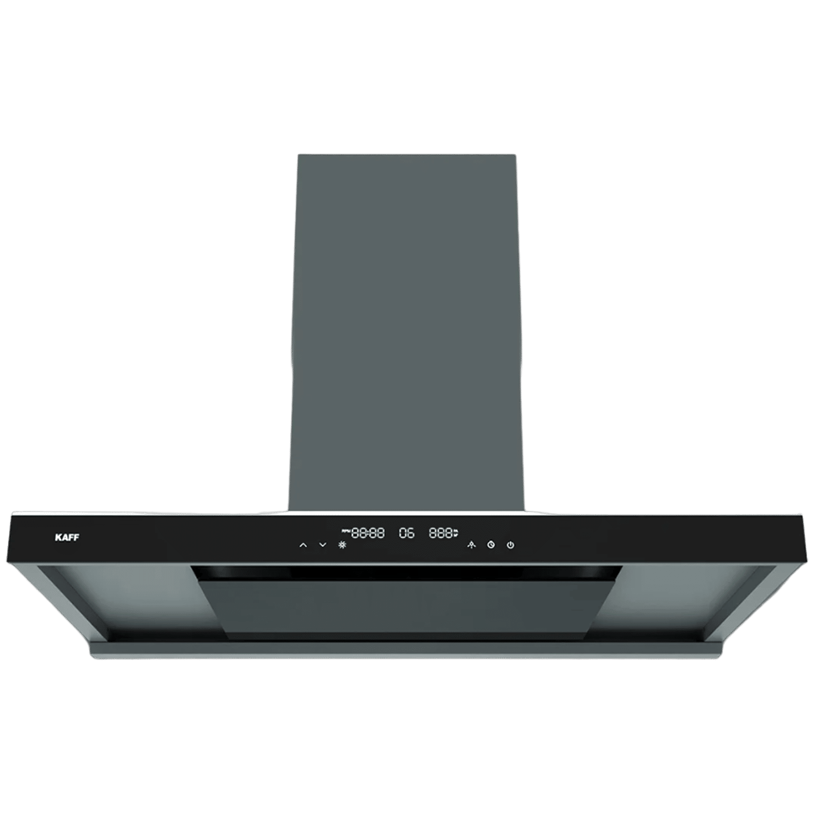 KAFF MISSONI 90 90cm 1280m³/hr Ducted Auto Clean Wall Mounted Chimney with Parametric Suction Technology (Black)