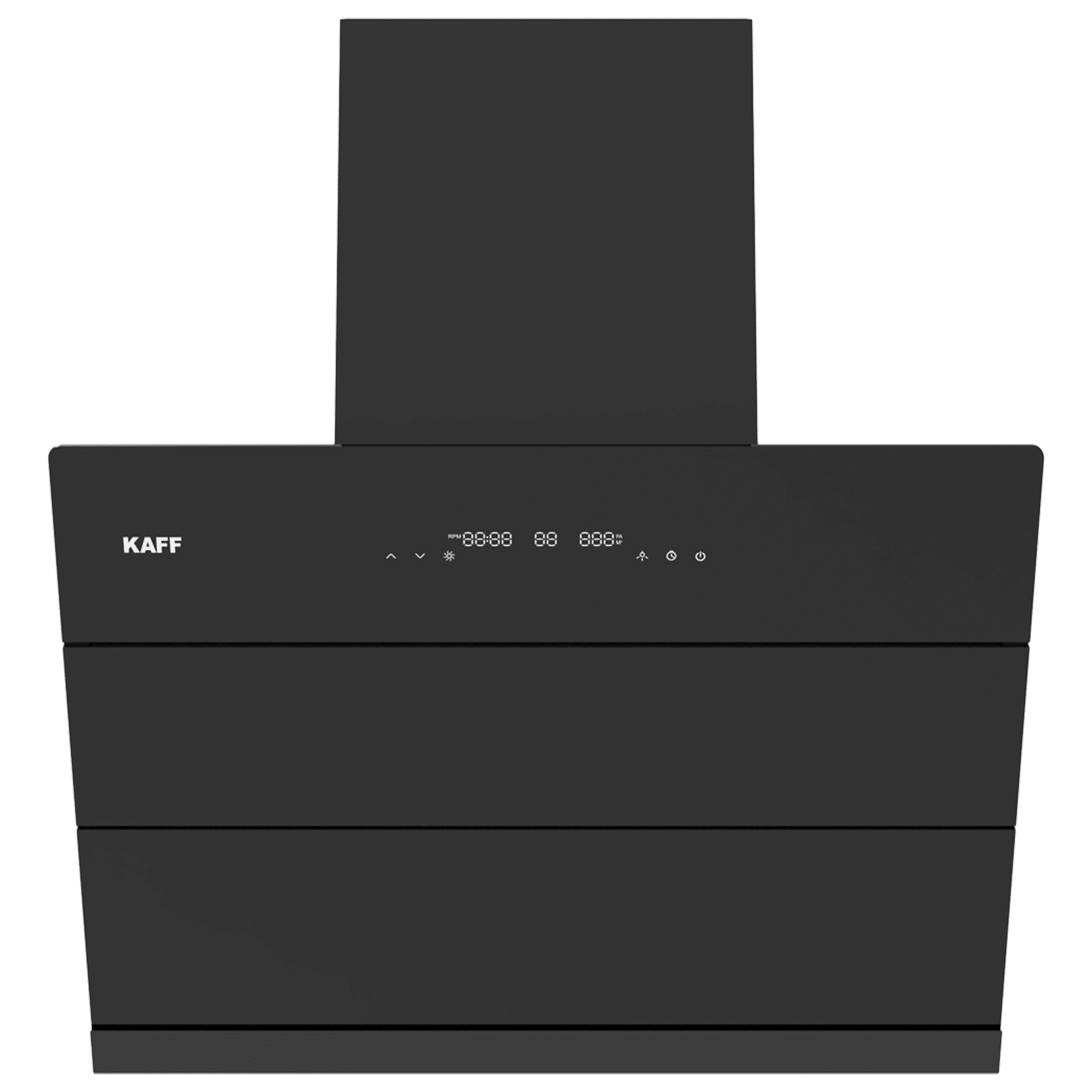 KAFF ALBURY60DC 60cm 1280m³/hr Ducted Auto Clean Wall Mounted Chimney with BLDC Motor (Black)