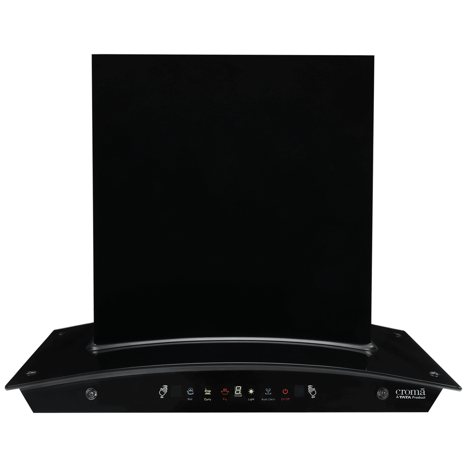 Croma AG1109 60cm 1600m³/hr Ducted Auto Clean Wall Mounted Chimney with Motion Sensor Control (Black)