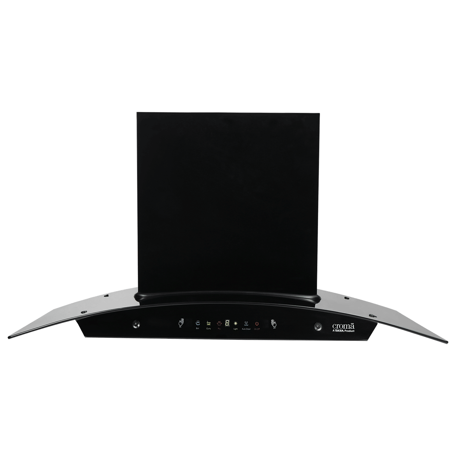 Croma AG1110 90cm 1800m³/hr Ducted Auto Clean Wall Mounted Chimney with Motion Sensor Control (Black)