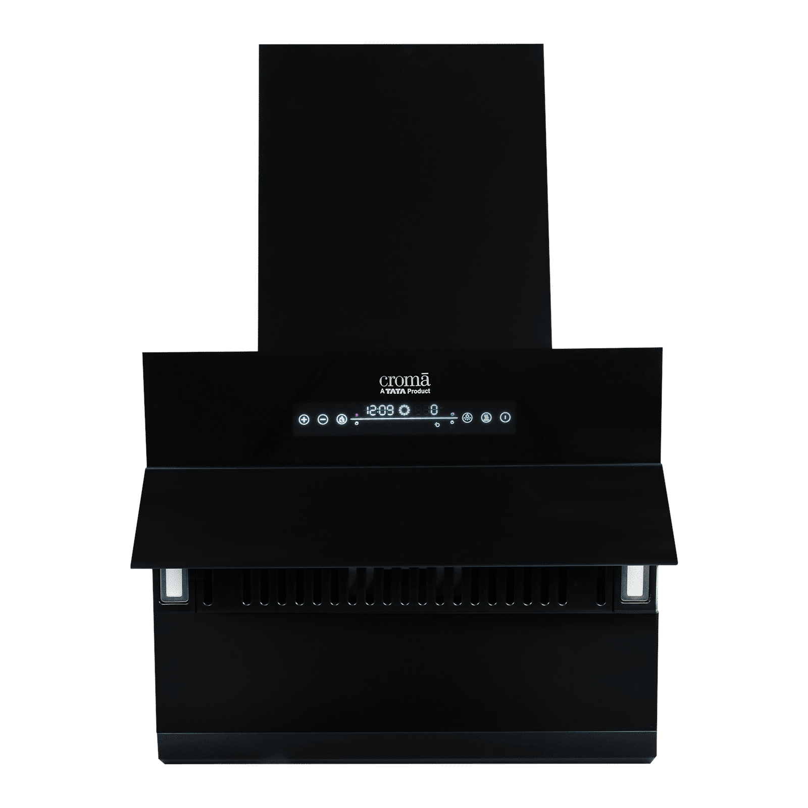 Croma AG1113 60cm 1300m³/hr Ducted Auto Clean Wall Mounted Chimney with Motion Sensor Control (Black)