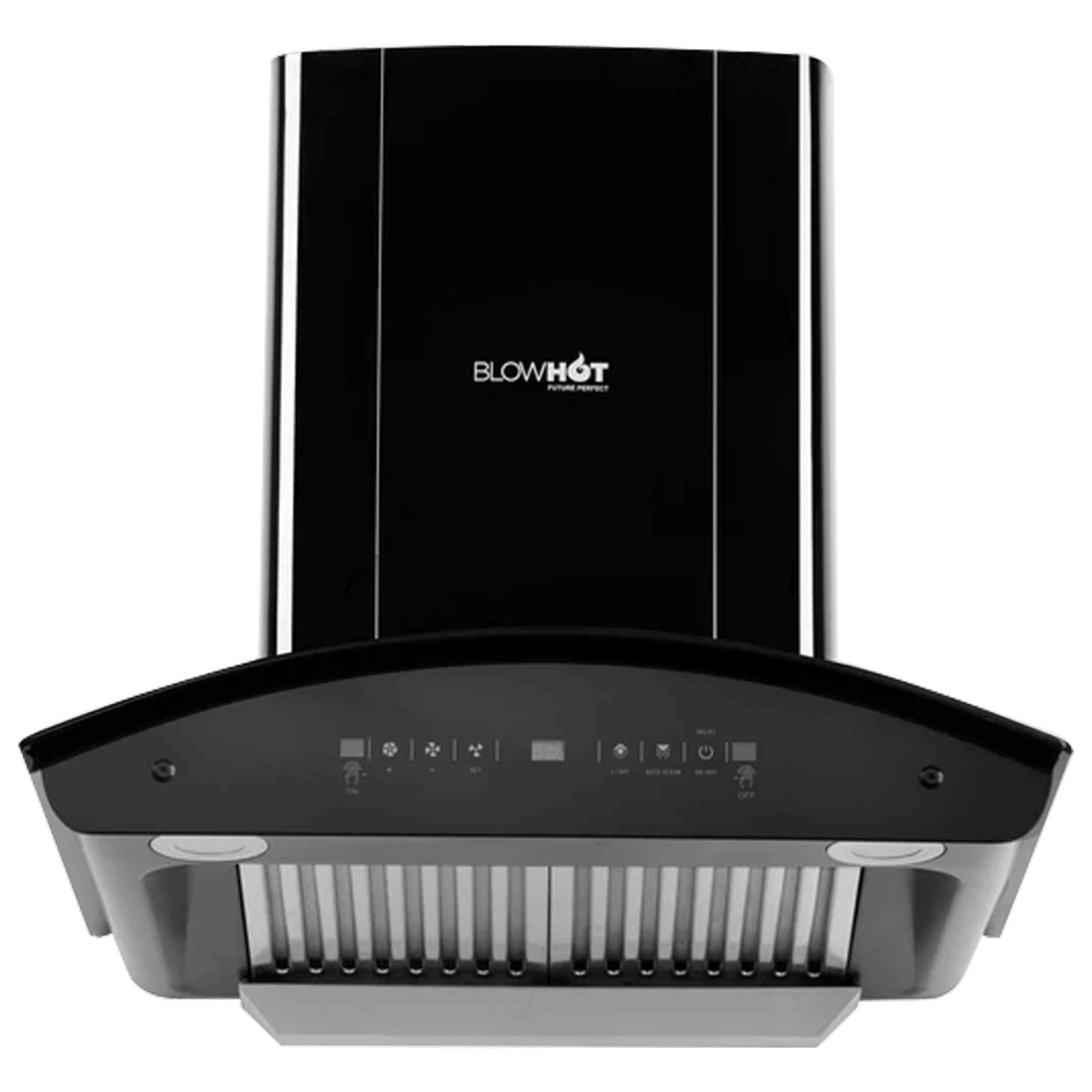 BLOWHOT ERICA TAC MS PLUS 60cm 1450m3/hr Ductless Auto Clean Wall Mounted Chimney with Motion Sensor (Black)