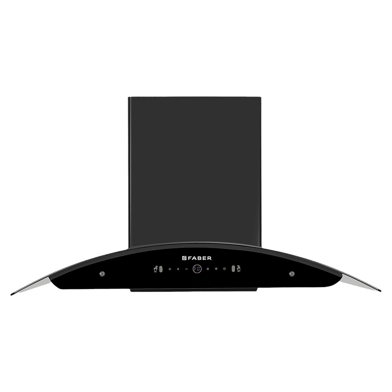 FABER ENIGMA BLDC HC SC BK 90 90cm 1500m³/hr Ductless Auto Clean Wall Mounted Chimney with Gesture and Remote Control (Black)