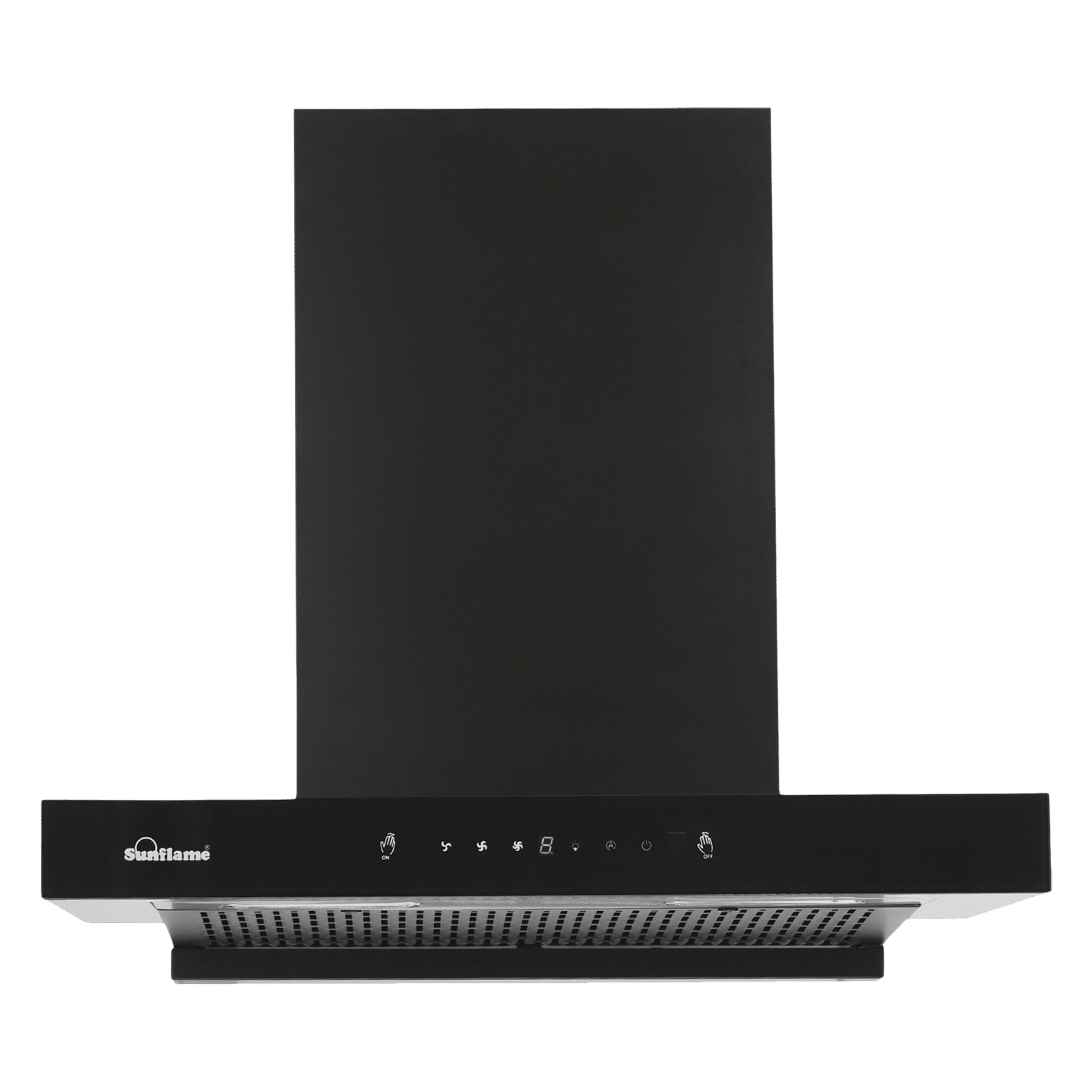 Sunflame Cupo 90cm 1250m³/hr Ducted Auto Clean Wall Mounted Chimney with Motion Sensor (Black)