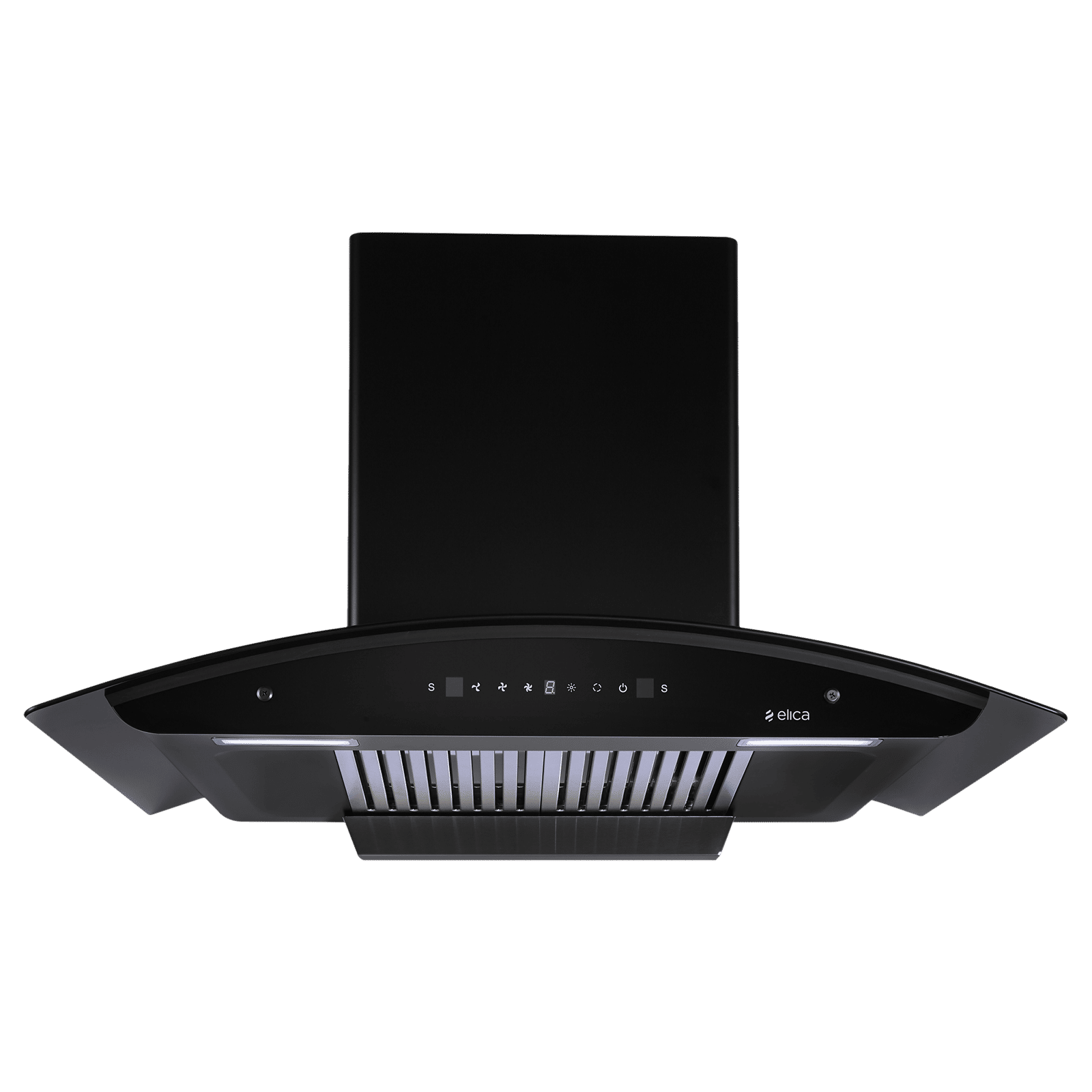 elica BFCG 750 HAC LTW MS NERO 75cm 1350m3/hr Ducted Auto Clean Wall Mounted Chimney with 3 Speed Motion Sensor (Black)