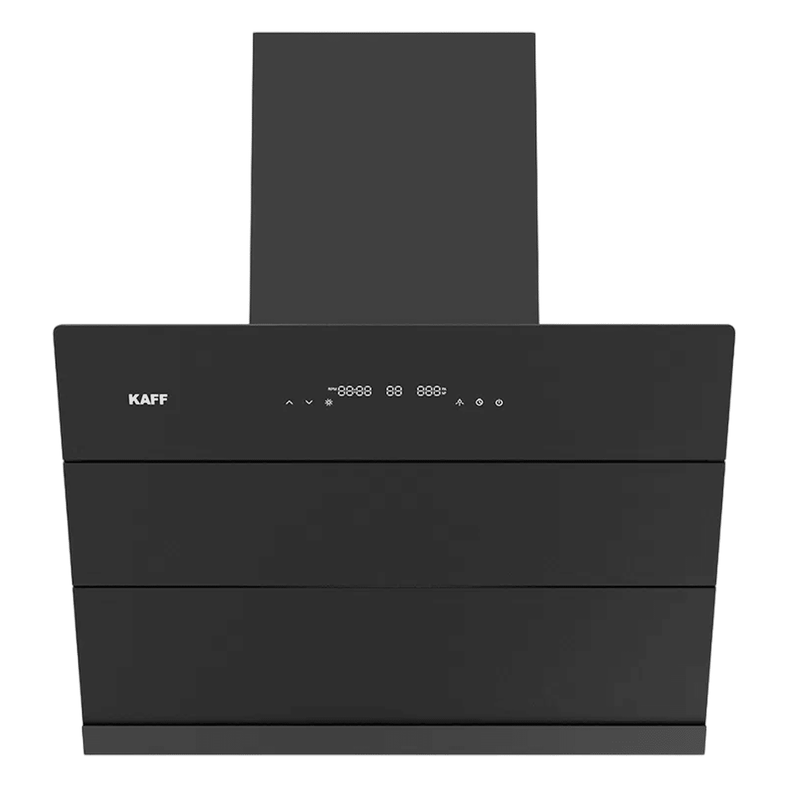 KAFF ALBURY SUPER 75cm 1480m3/hr Ductless Auto Clean Wall Mounted Chimney with Motion Sensor Control (Black)