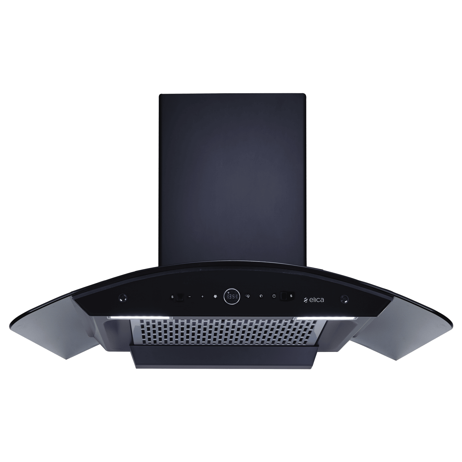 elica PRO PLUS FL BLDC 90cm 1600m3/hr Ducted Auto Clean Wall Mounted Chimney with Motion Sensor Control (Black)
