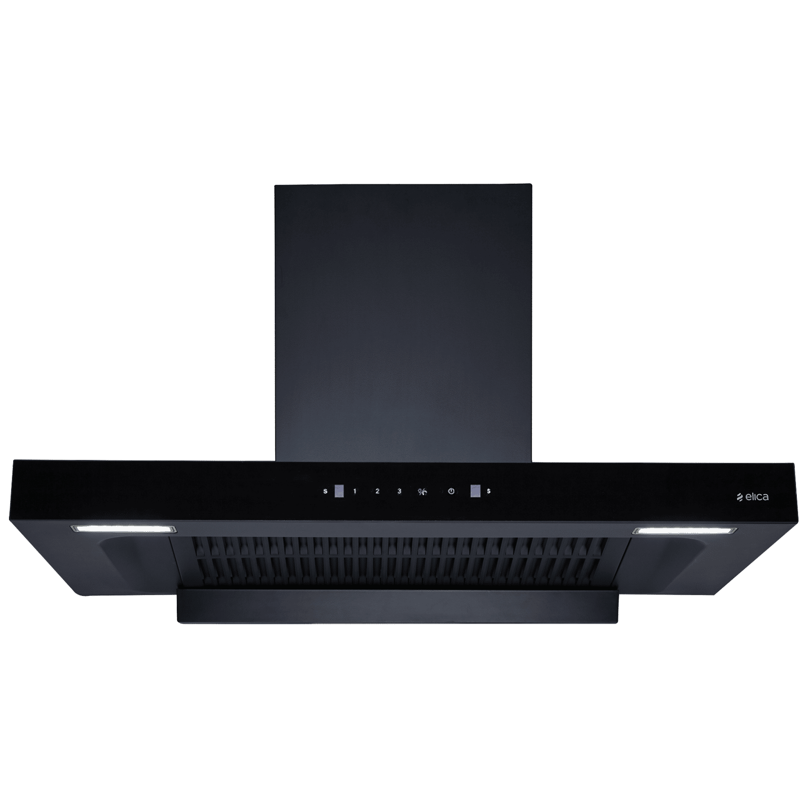 elica FL PLUS SPT MAX 90cm 1600m3/hr Ducted Auto Clean Wall Mounted Chimney with Motion Sensor Control (Black)