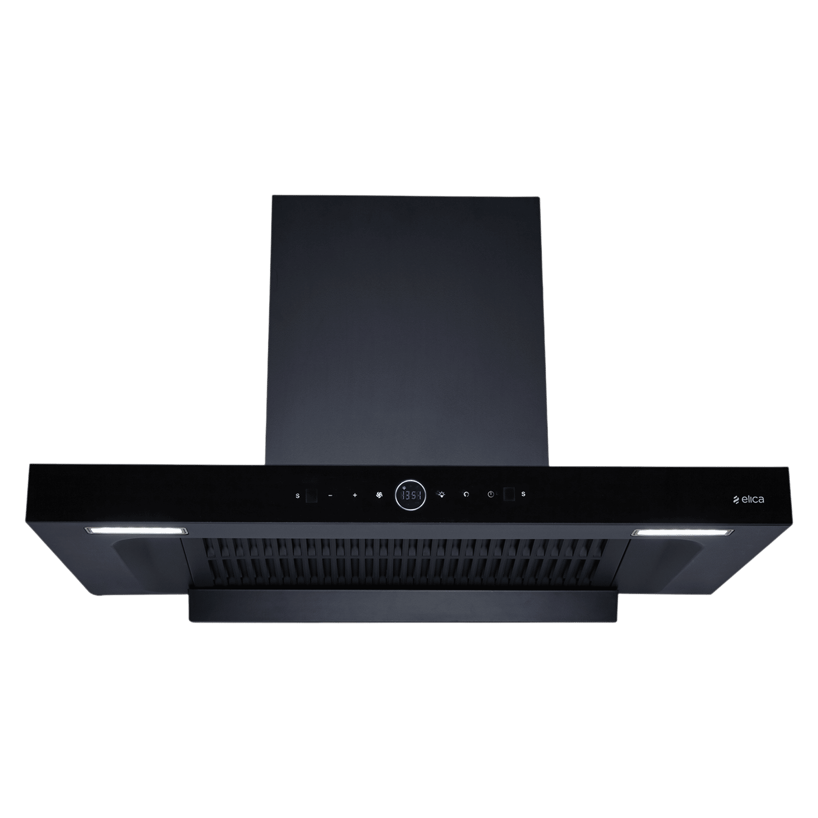 elica SPT MAX PRO PLUS FL 900 BLDC HAC LTW MS NERO FULL GRILL 90cm 1600m3/hr Ducted Wall Mounted Chimney with Motion Sensor Control (Black)