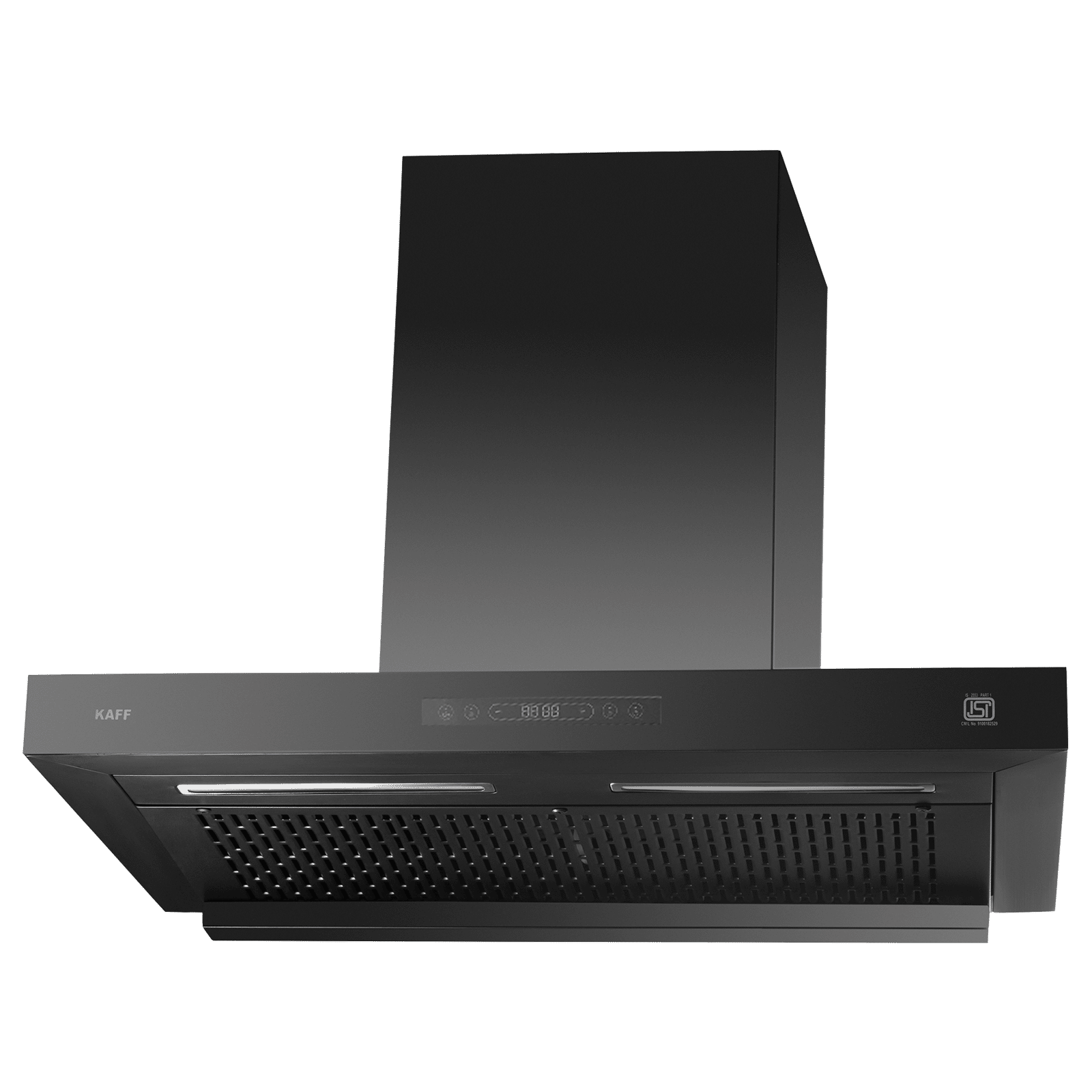 KAFF ASHPRO 60 DC 60cm 1400m3/hr Ductless Auto Clean Wall Mounted Chimney with Motion Sensor Control (Black)