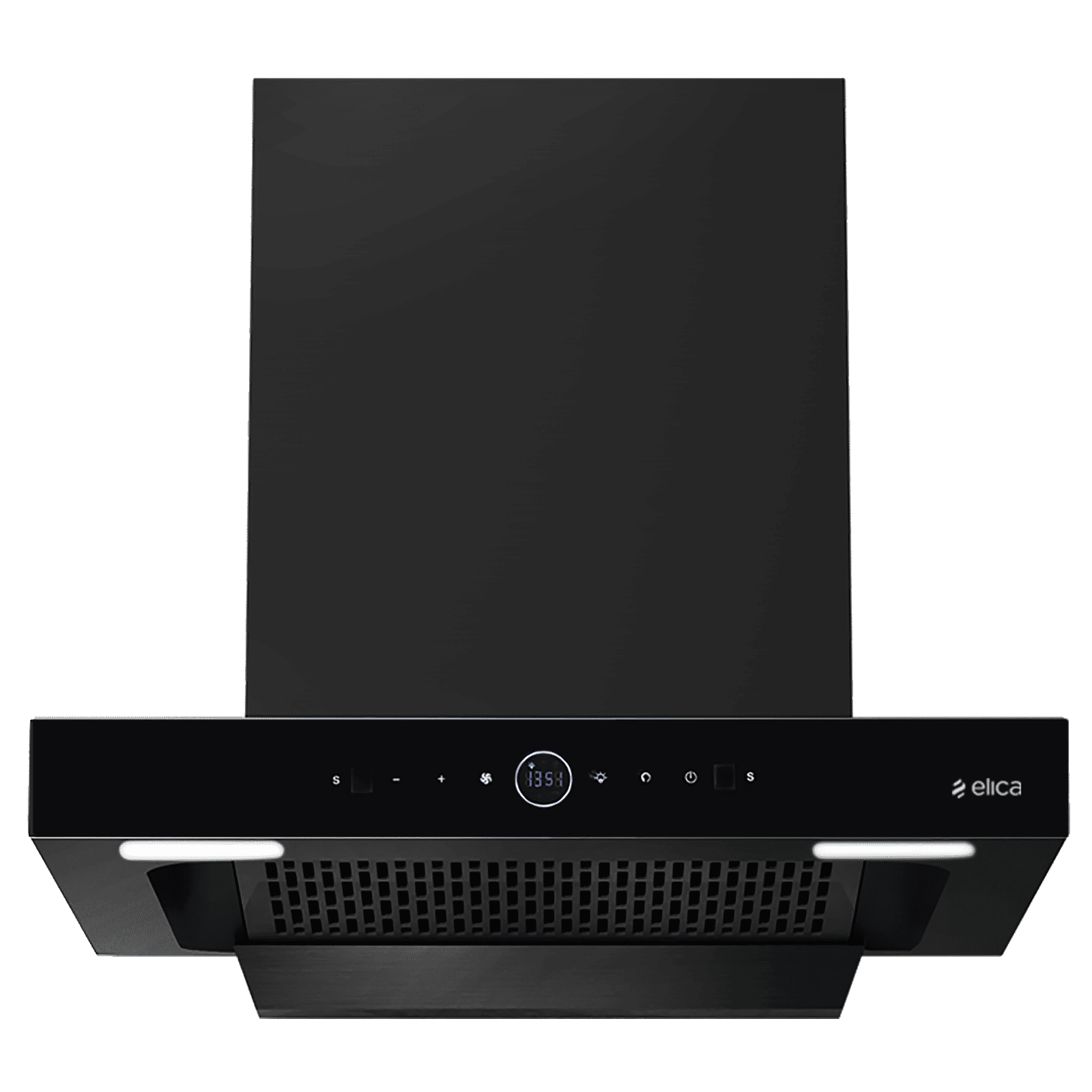 elica SPT PRO PLUS FL BLDC 60cm 1600m3/hr Ducted Auto Clean Wall Mounted Chimney with Motion Sensor Control (Black)