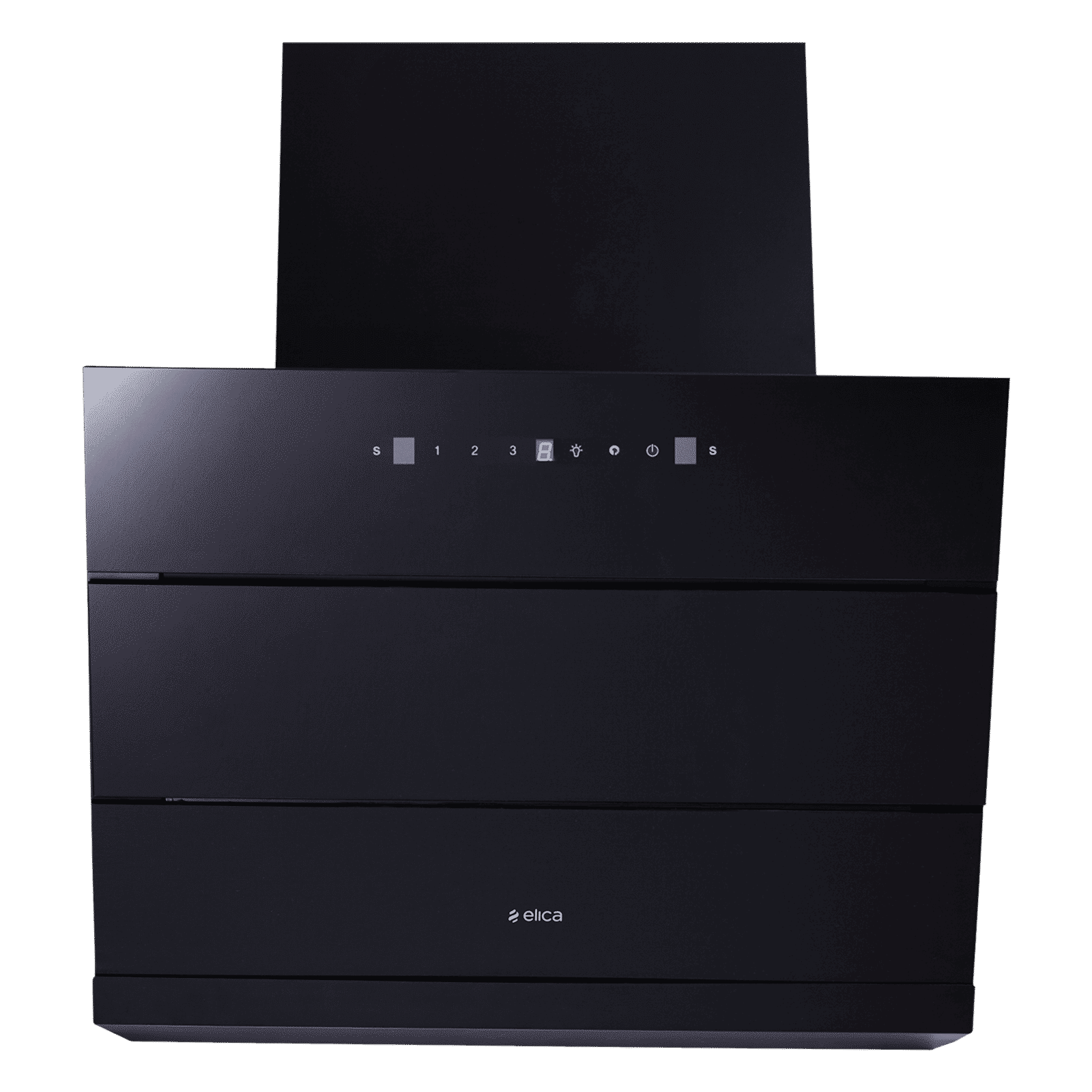 elica EFL 3V 601 HAC LTW MS NERO 60cm 1325m3/hr Ductless Auto Clean Cabinet & Hob Mounted Chimney with Motion Sensor (Black)