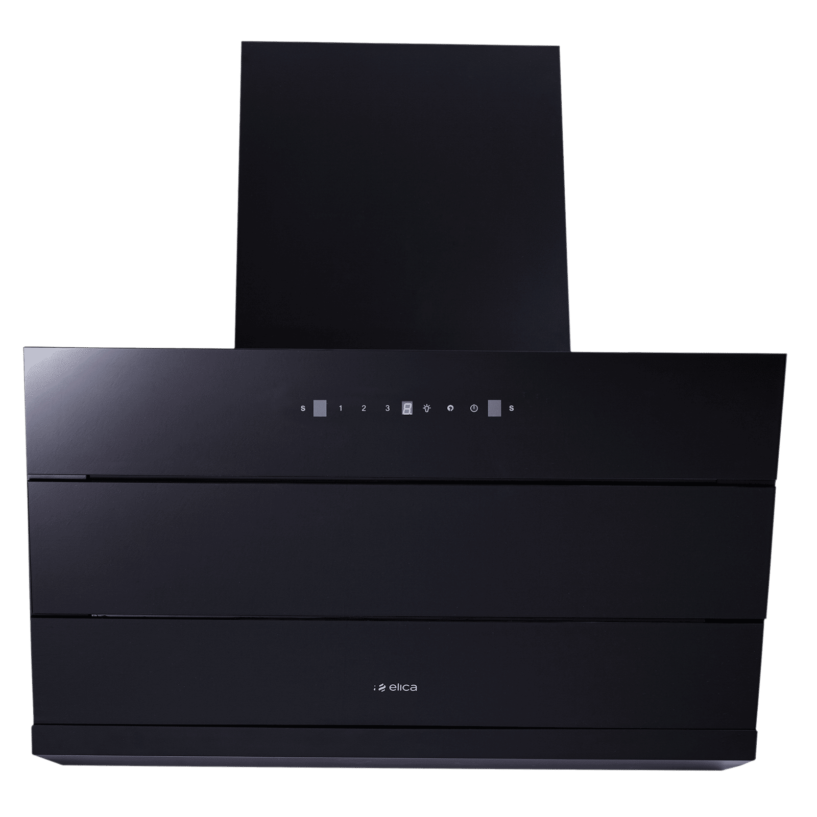 elica EFL 3V 901 HAC LTW MS NERO 90cm 1325m3/hr Ductless Cabinet/Hob Mounted Chimney with Motion Sensor Control (Black)