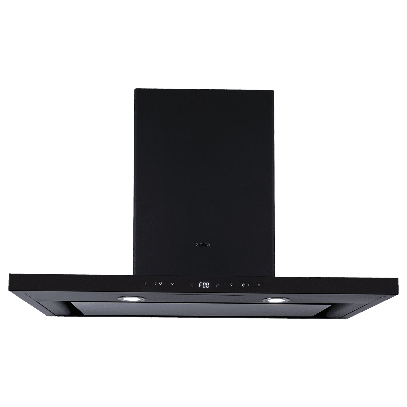 elica ISMART SPOT H4 EDS LTW 90 NERO 90cm 1425m³/hr Ducted Wall Mounted Chimney with Motion Sensor Control (Black)