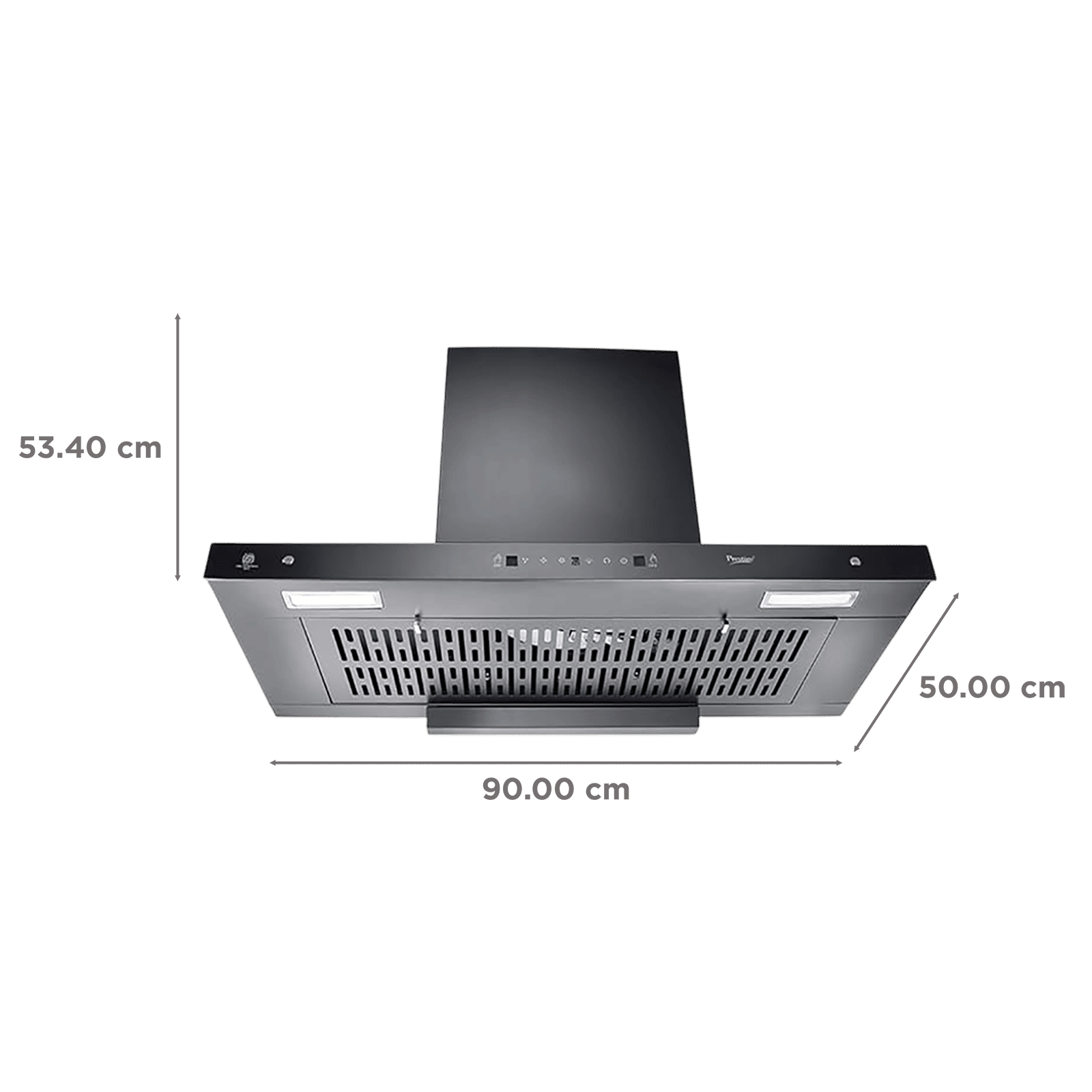 Prestige Zen Split Kitchen Hood - 90cm
