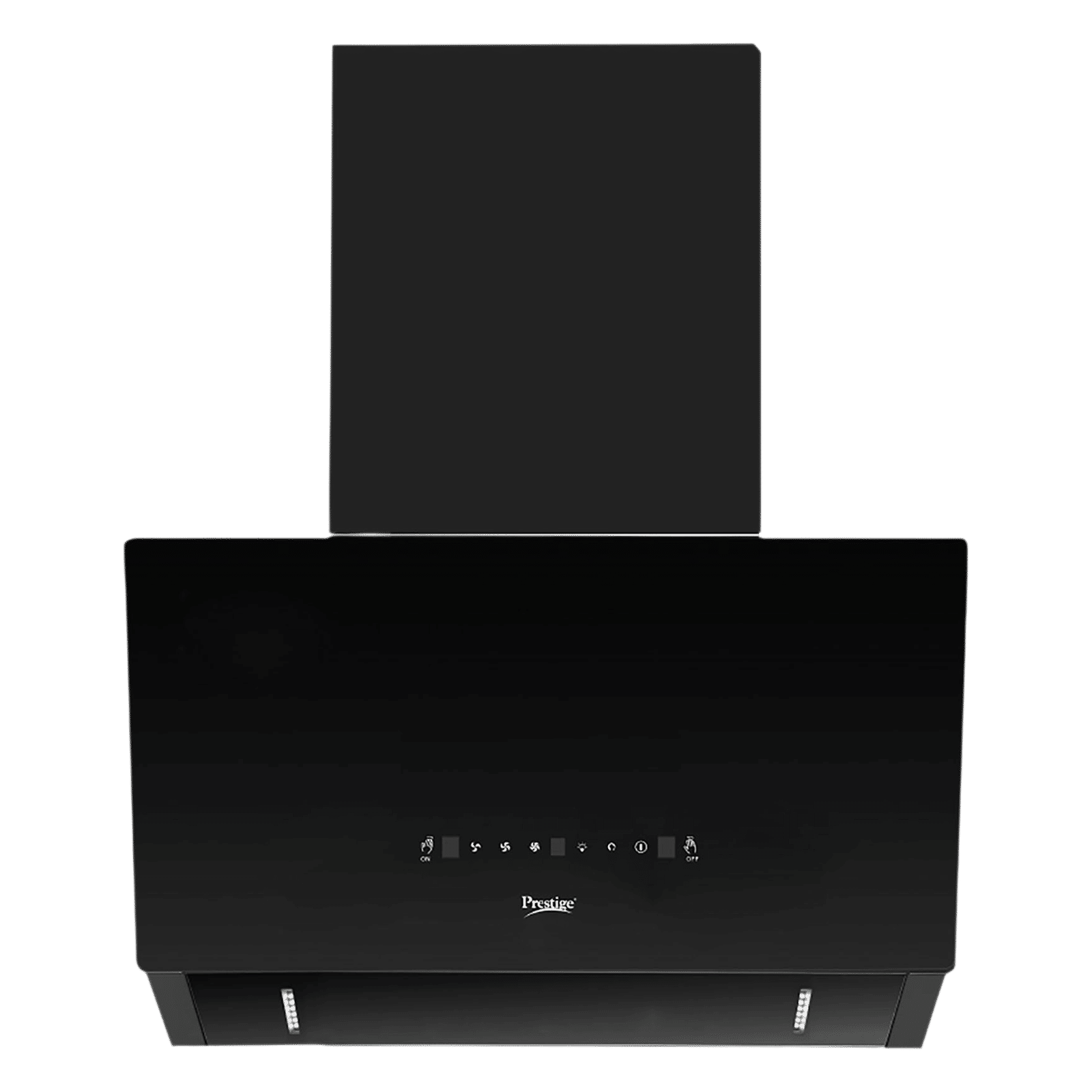 Prestige Provo Plus 90cm 1400m3/hr Ducted Auto Clean Wall Mounted Chimney with Revolutionary Motion Sensor (Black)